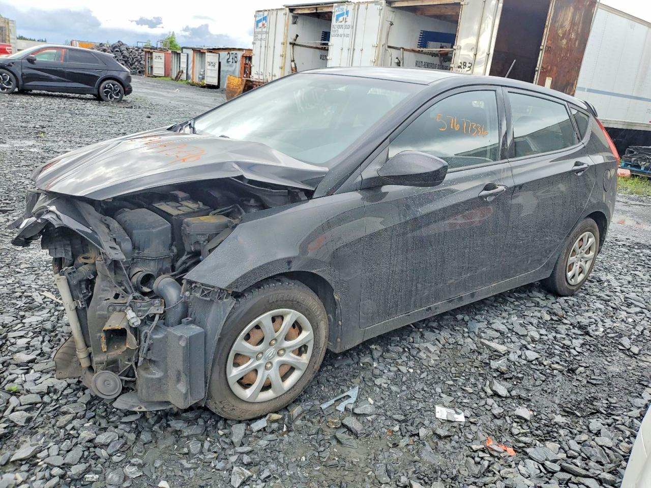 2013 Hyundai Accent Gs Black vin: KMHCT5AE4DU060241