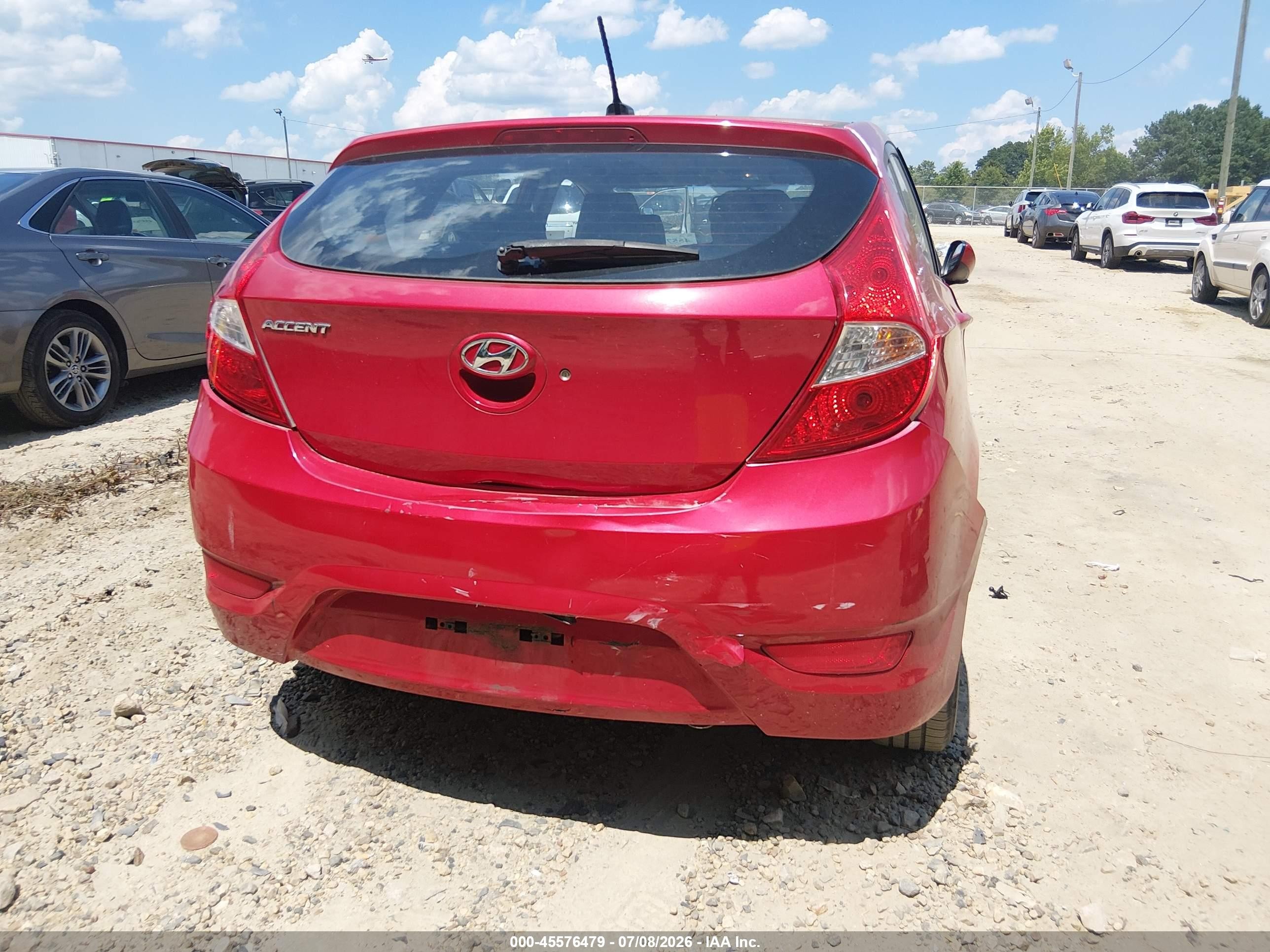 2013 Hyundai Accent Gs Red vin: KMHCT5AE4DU066217