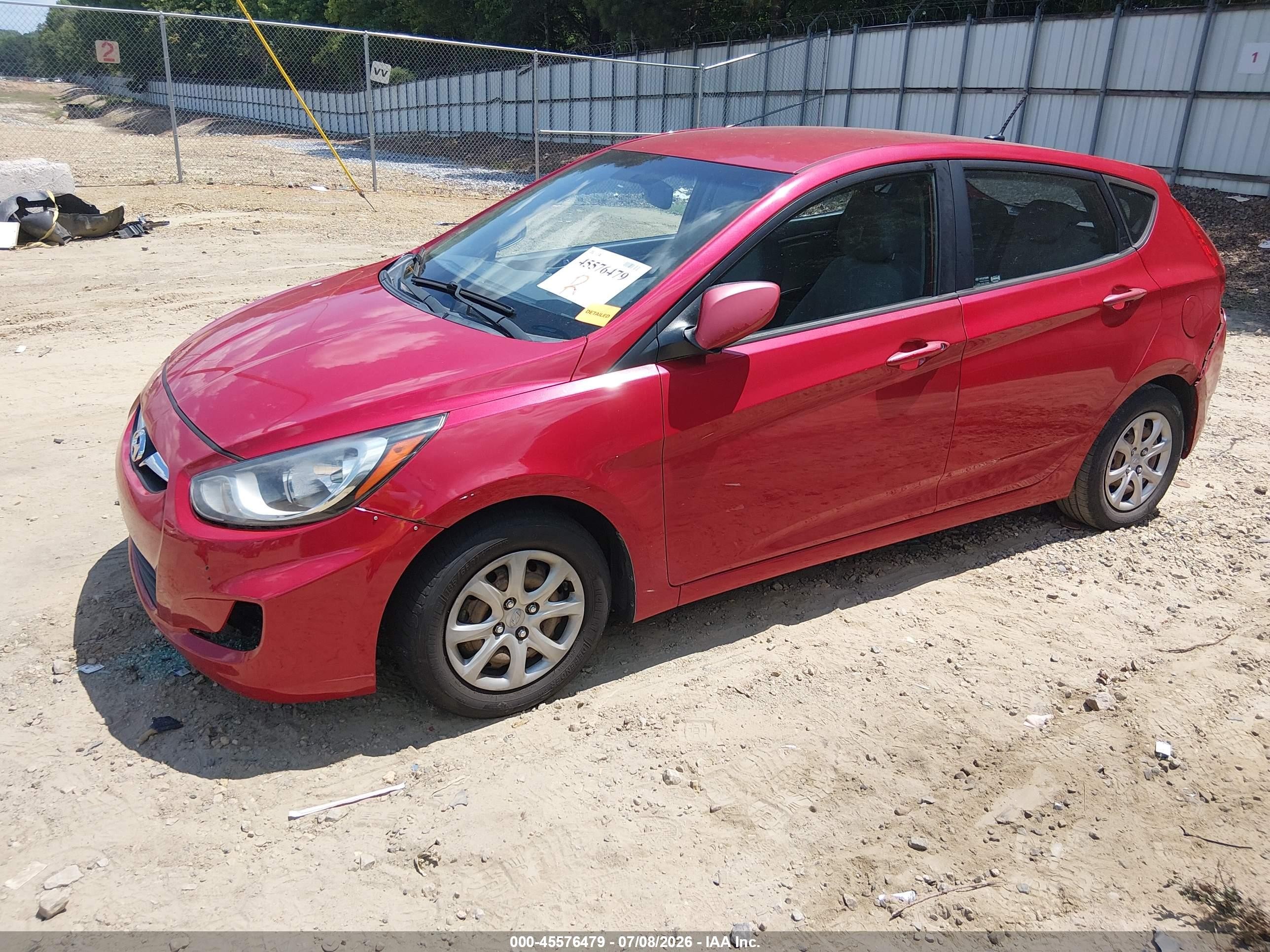2013 Hyundai Accent Gs Red vin: KMHCT5AE4DU066217