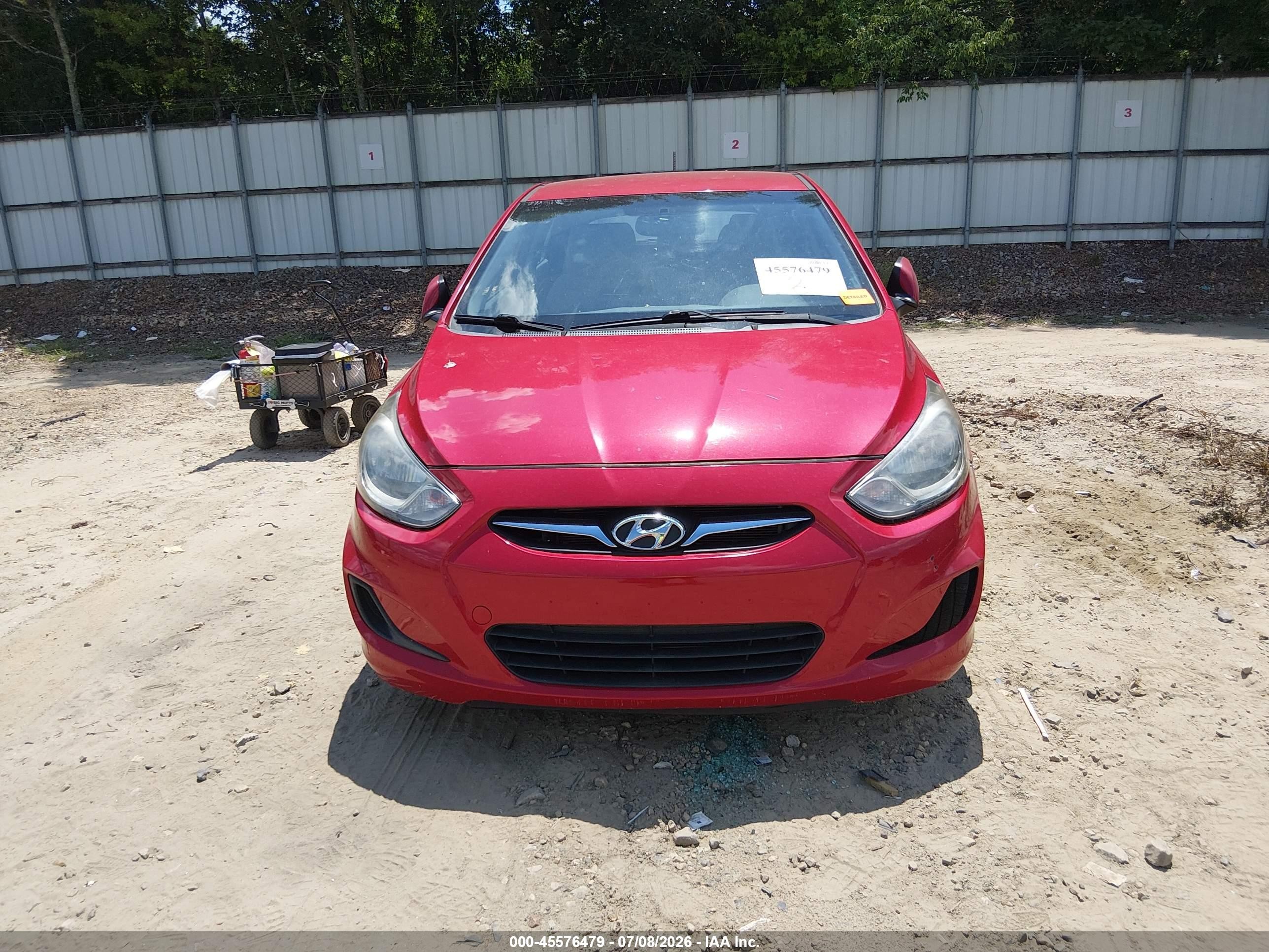 2013 Hyundai Accent Gs Red vin: KMHCT5AE4DU066217