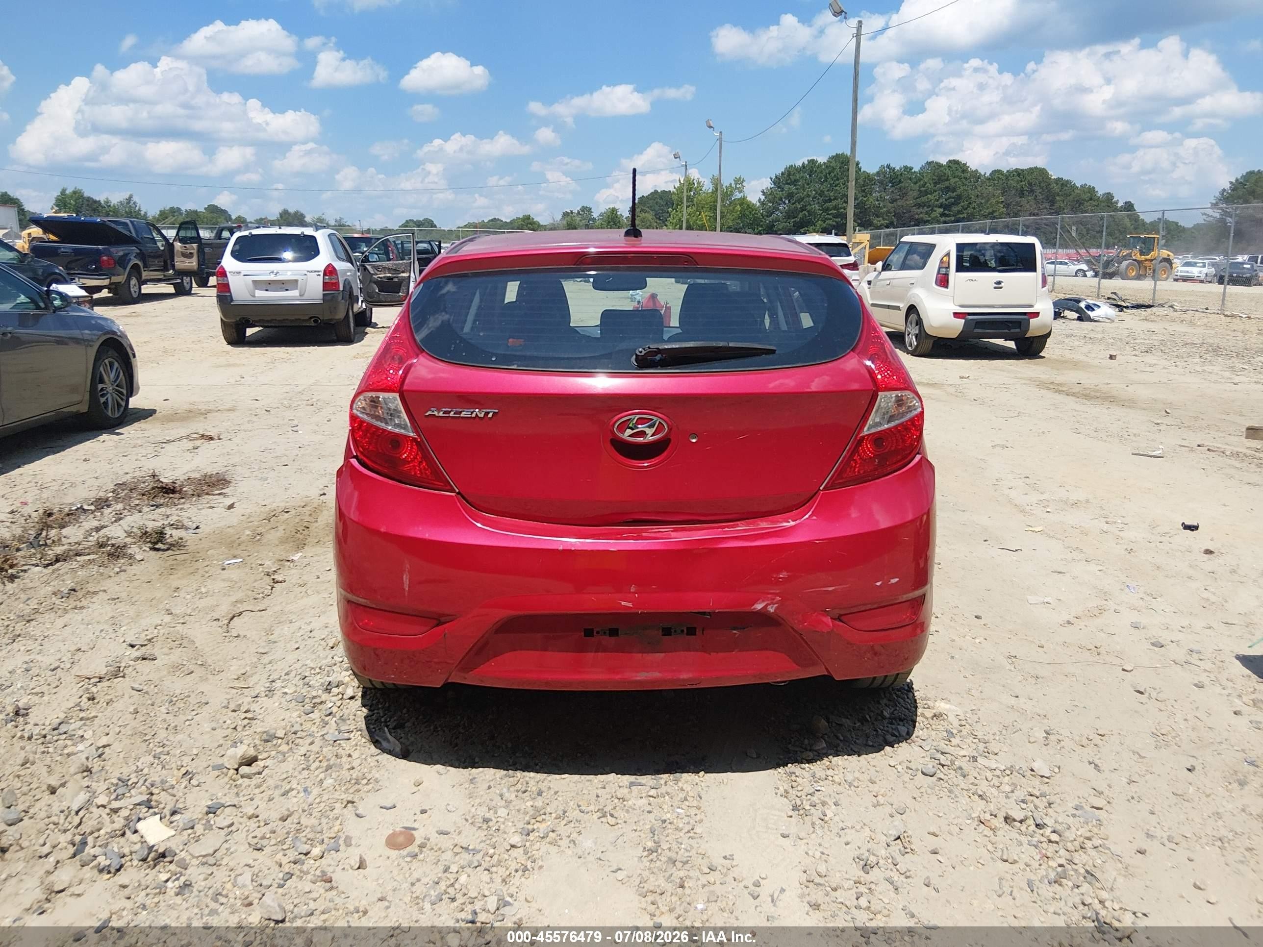 2013 Hyundai Accent Gs Red vin: KMHCT5AE4DU066217