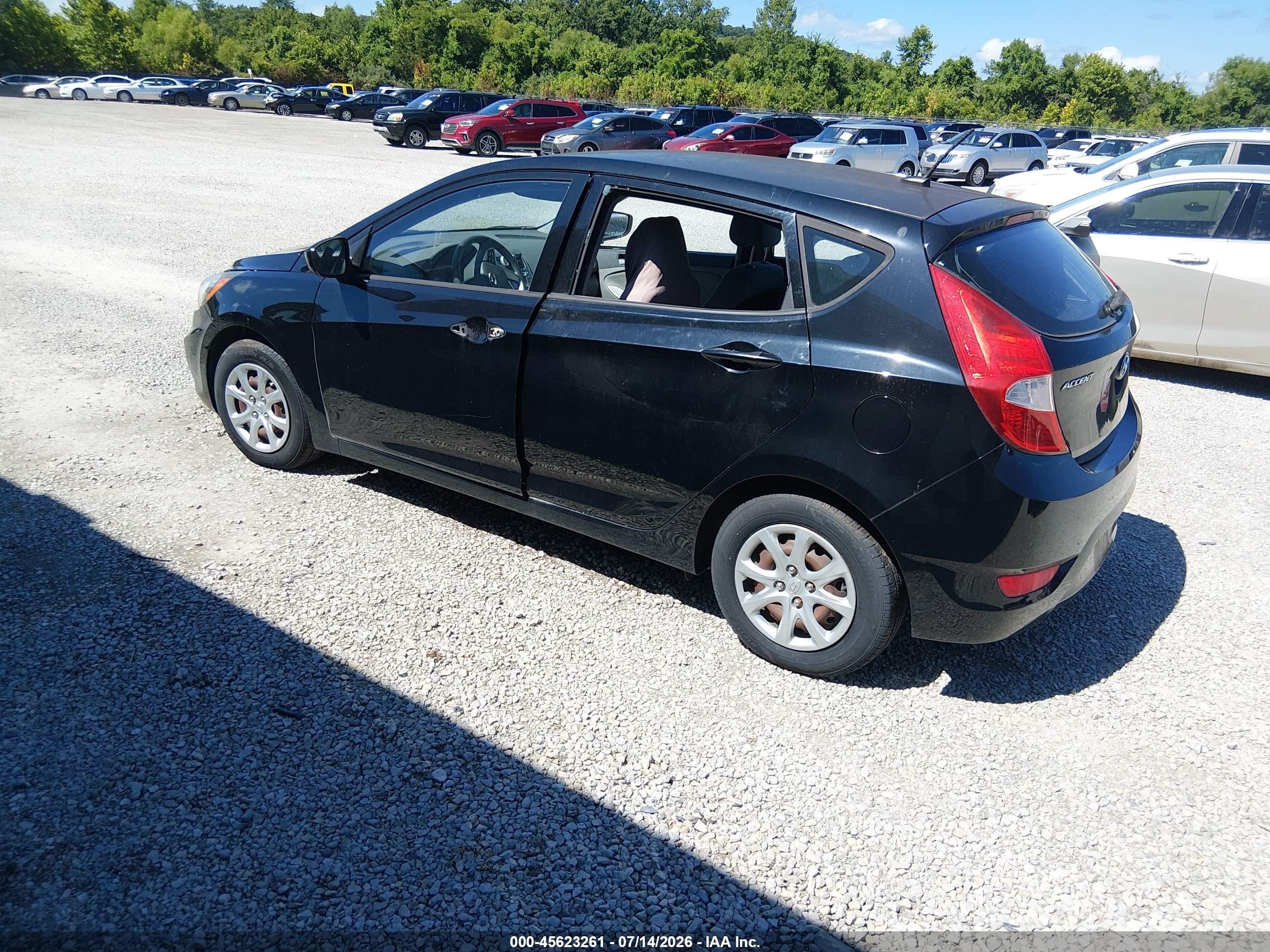 2013 Hyundai Accent Gs Black vin: KMHCT5AE4DU089223