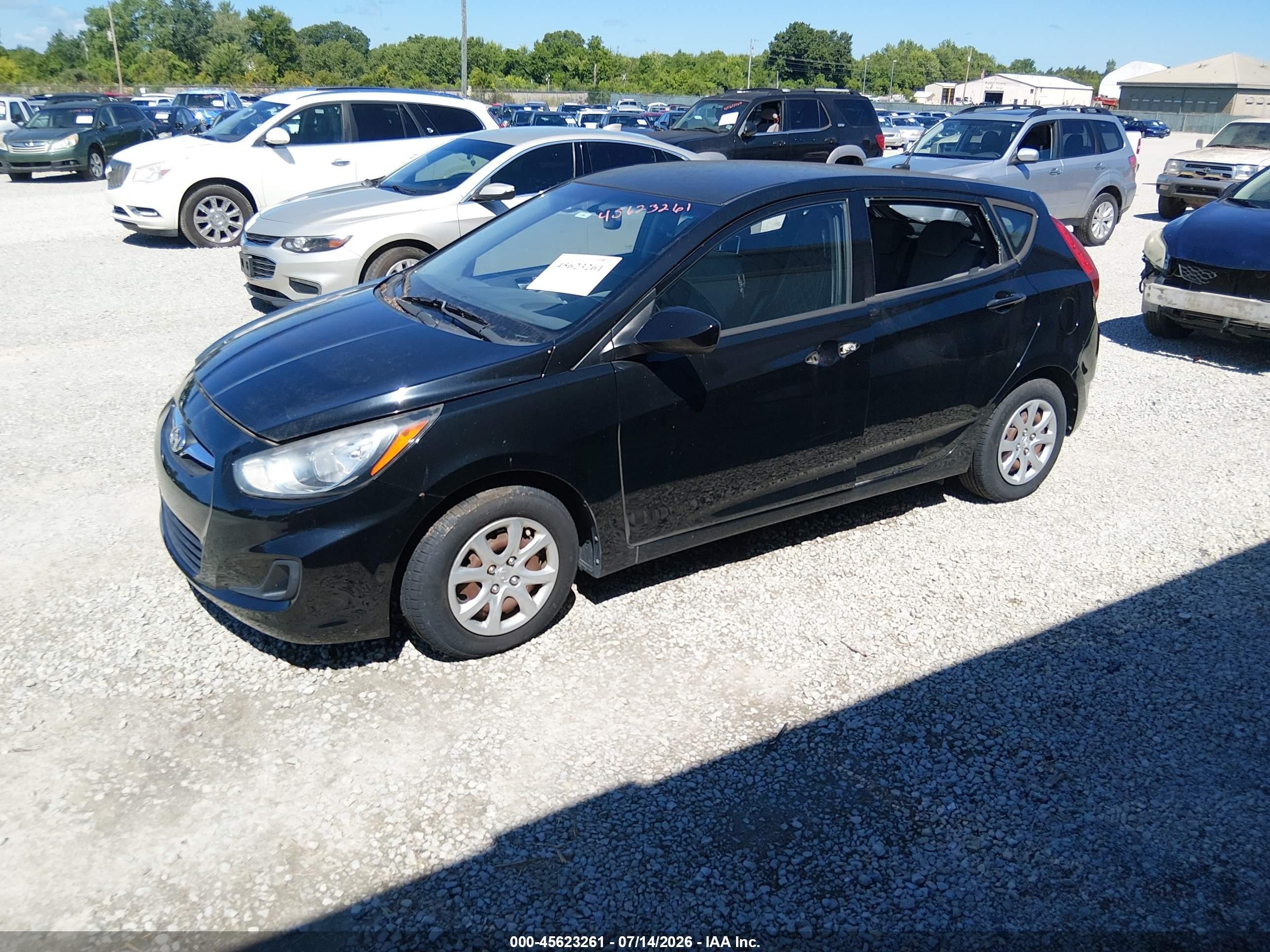 2013 Hyundai Accent Gs Black vin: KMHCT5AE4DU089223