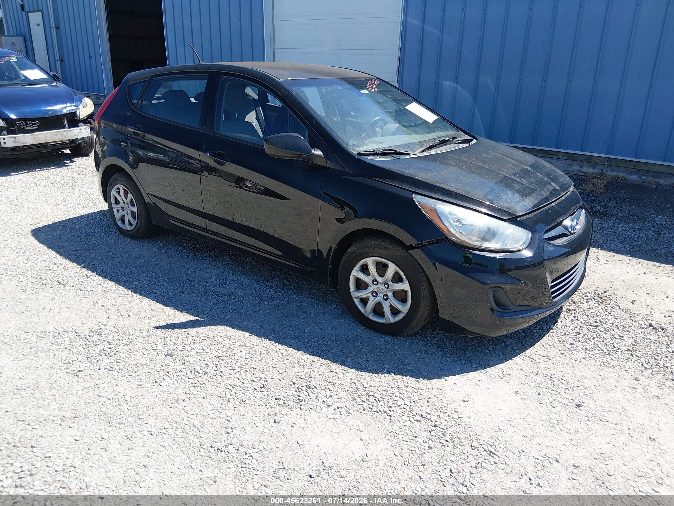 2013 Hyundai Accent Gs Black vin: KMHCT5AE4DU089223