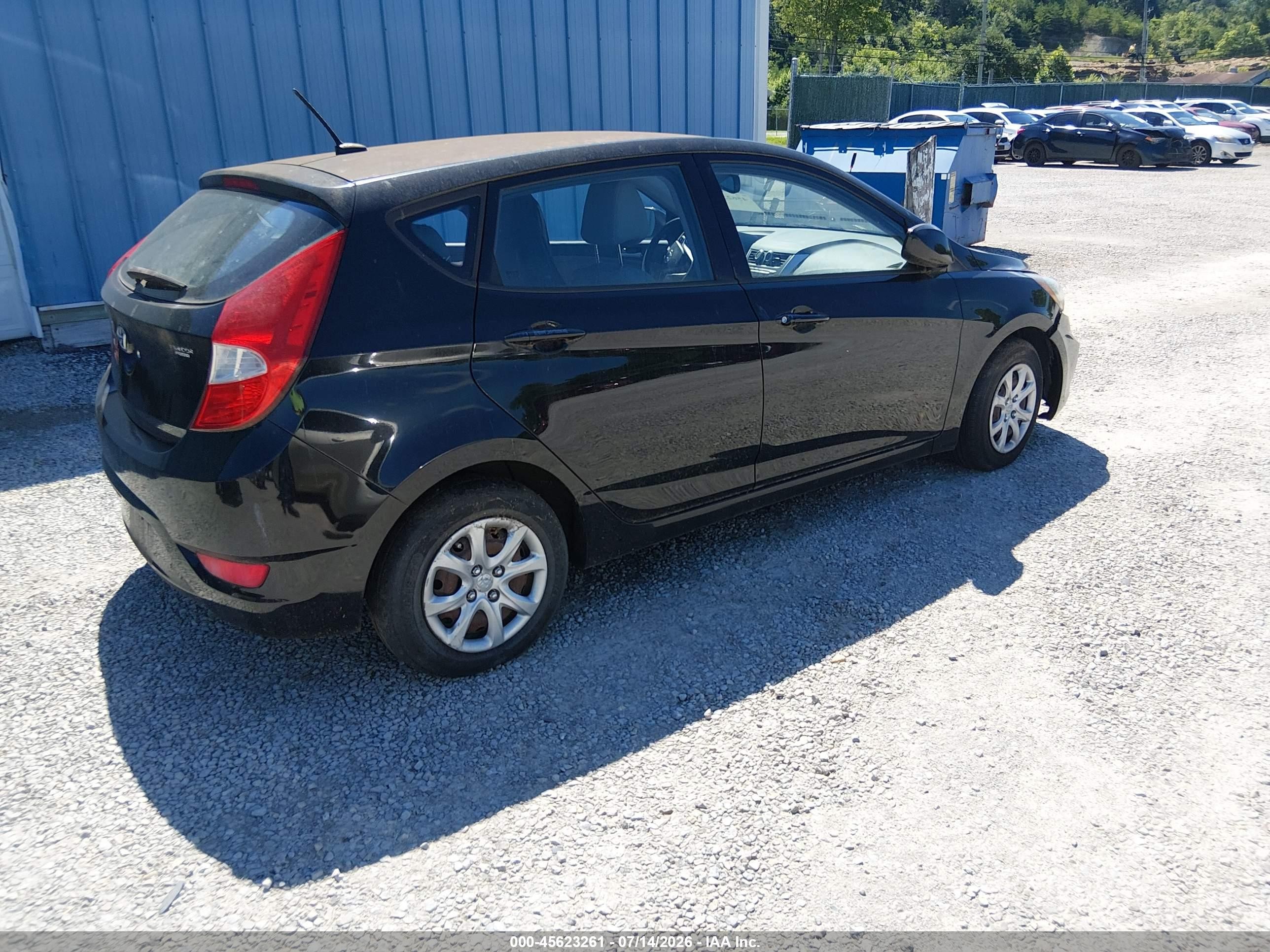 2013 Hyundai Accent Gs Black vin: KMHCT5AE4DU089223