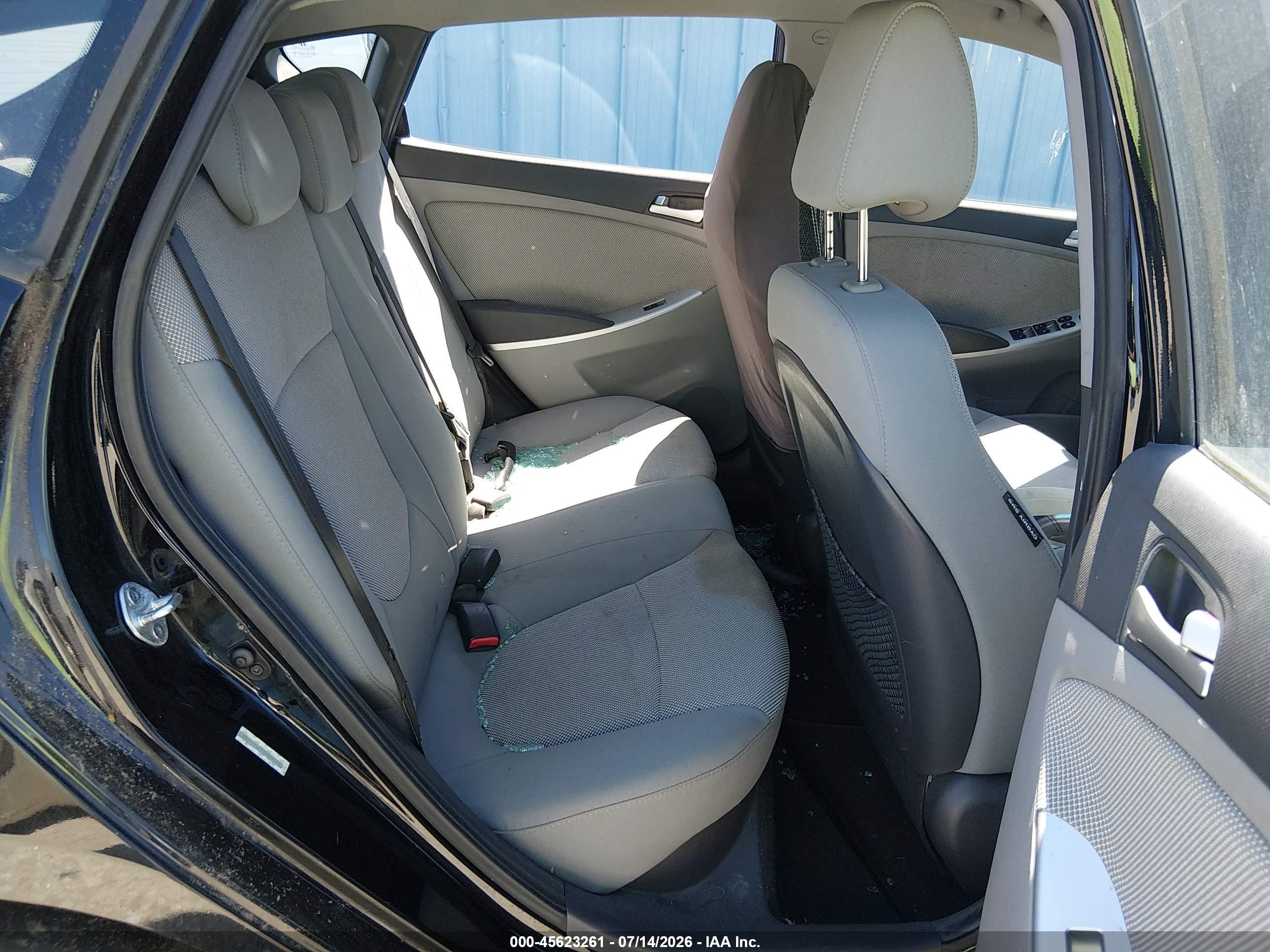 2013 Hyundai Accent Gs Black vin: KMHCT5AE4DU089223