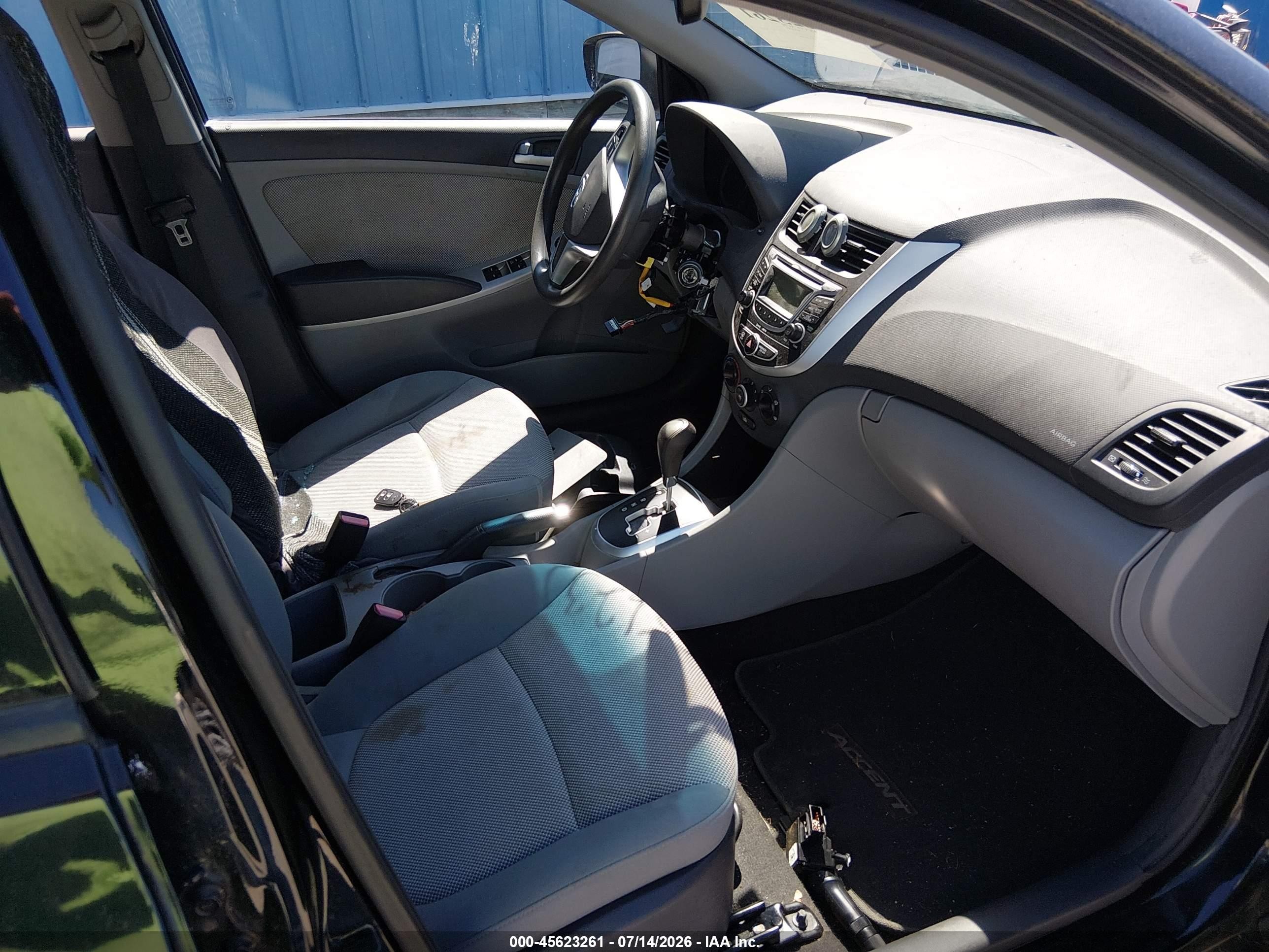 2013 Hyundai Accent Gs Black vin: KMHCT5AE4DU089223