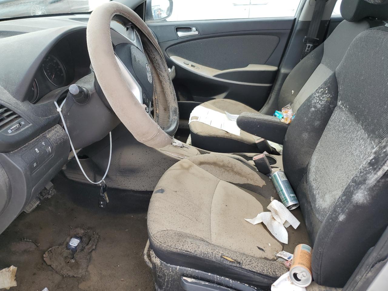 2013 Hyundai Accent Gs Silver vin: KMHCT5AE4DU089822