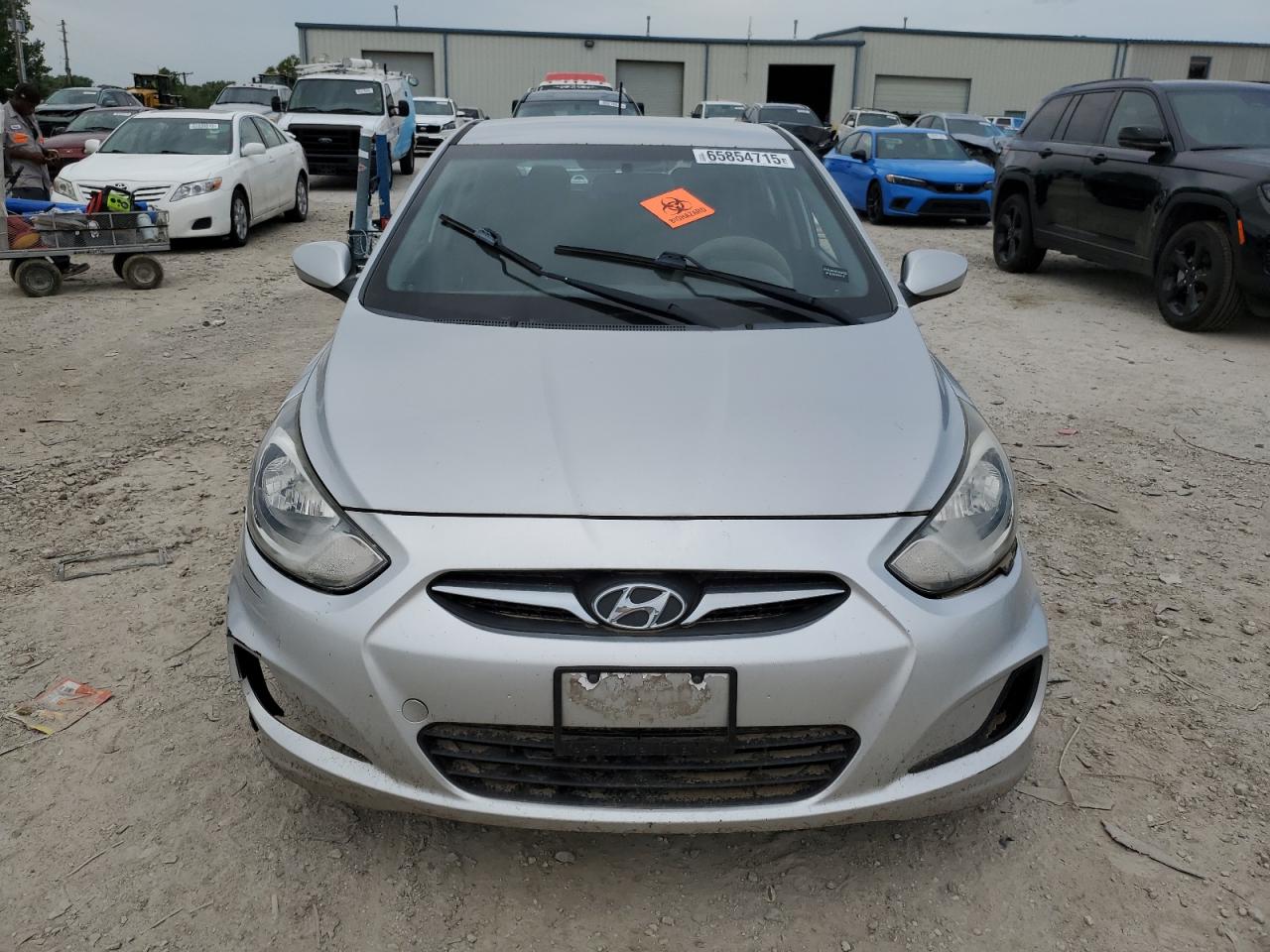 2013 Hyundai Accent Gs Silver vin: KMHCT5AE4DU089822