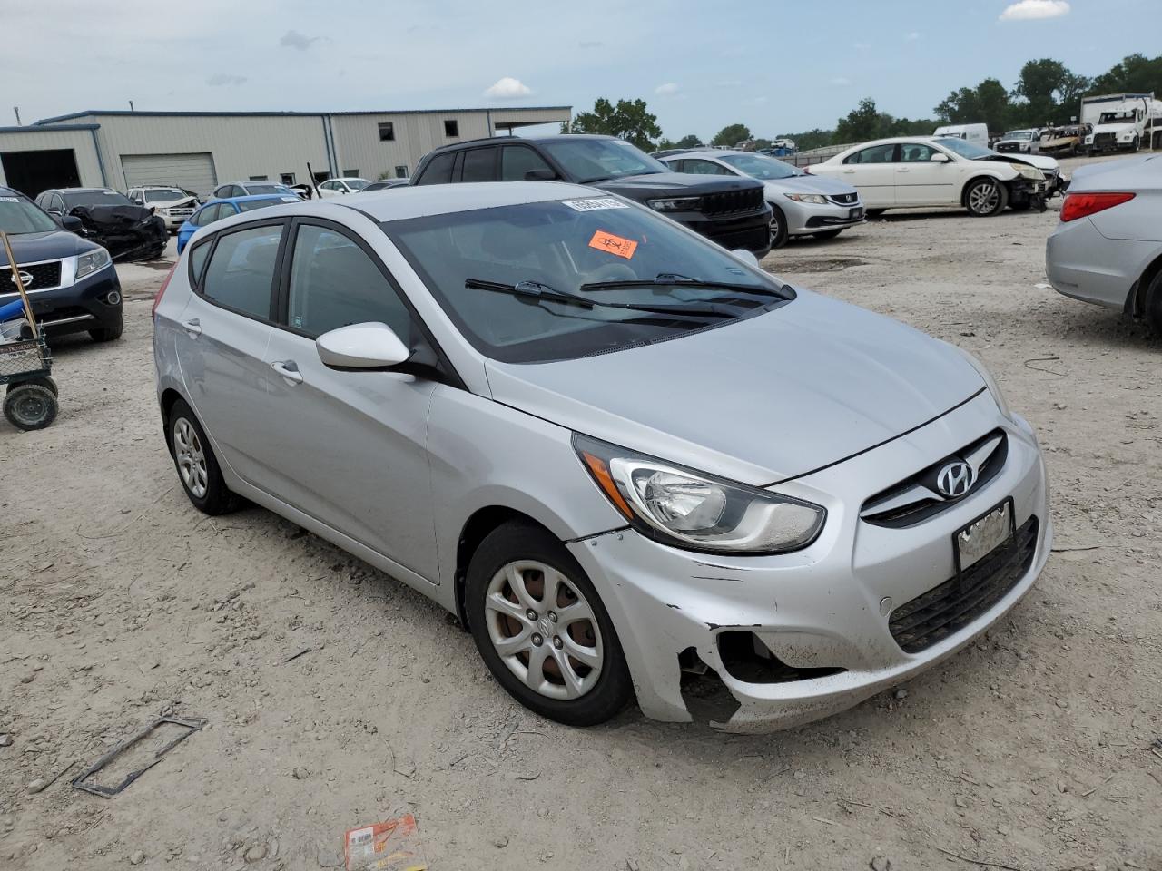 2013 Hyundai Accent Gs Silver vin: KMHCT5AE4DU089822