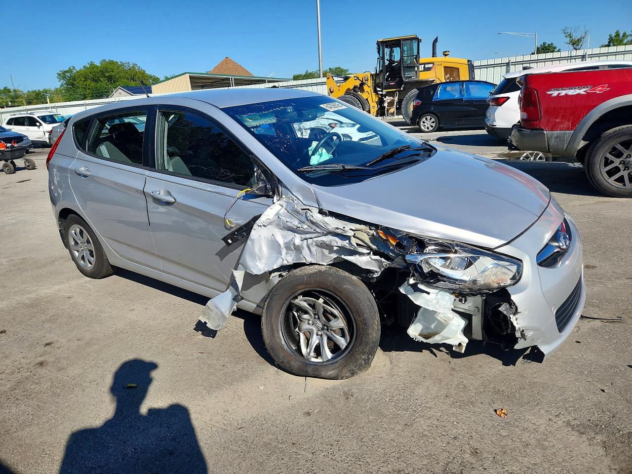 2013 Hyundai Accent Gs Silver vin: KMHCT5AE4DU093613