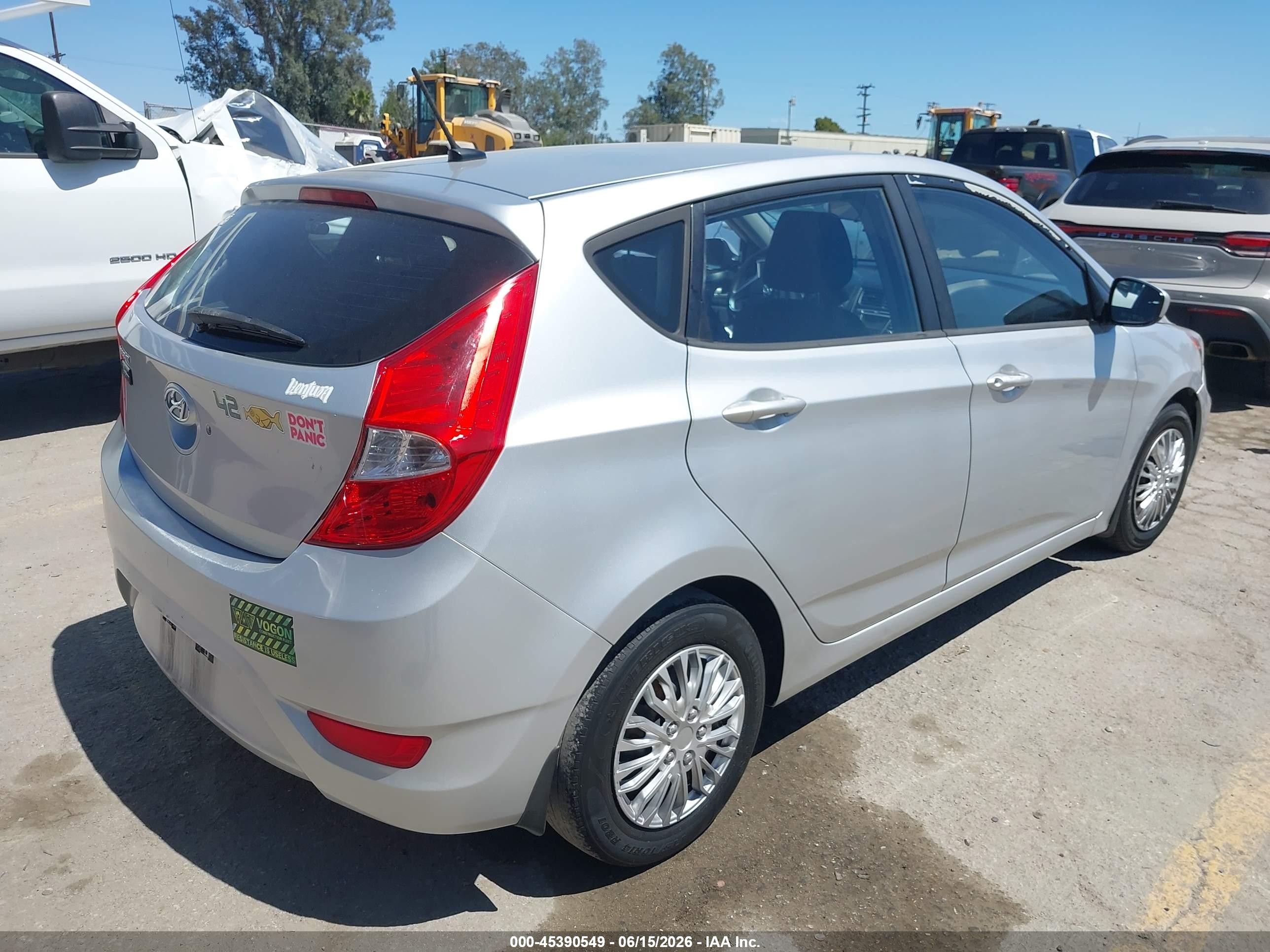 2013 Hyundai Accent Gs Gray vin: KMHCT5AE4DU098178