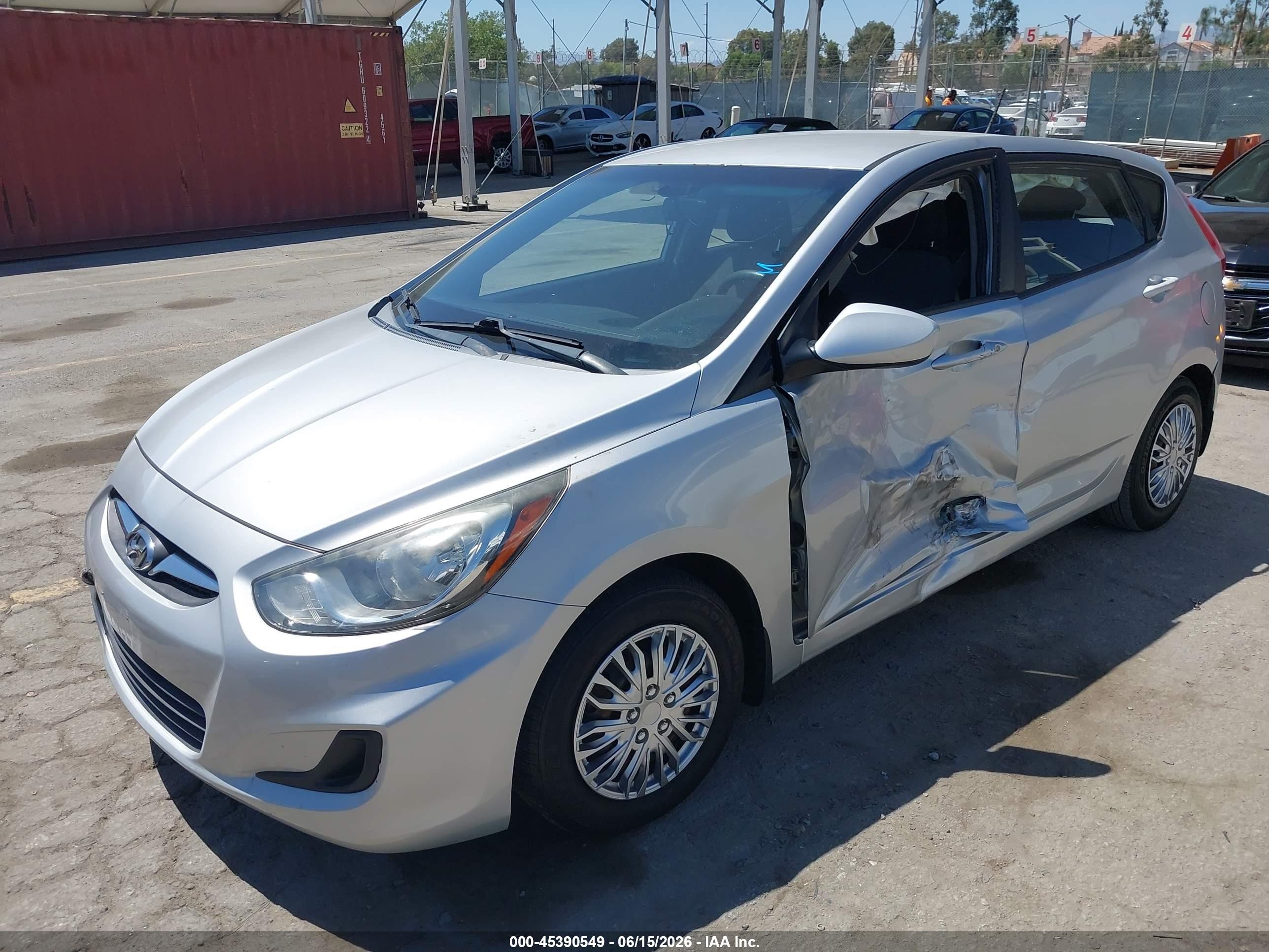 2013 Hyundai Accent Gs Gray vin: KMHCT5AE4DU098178