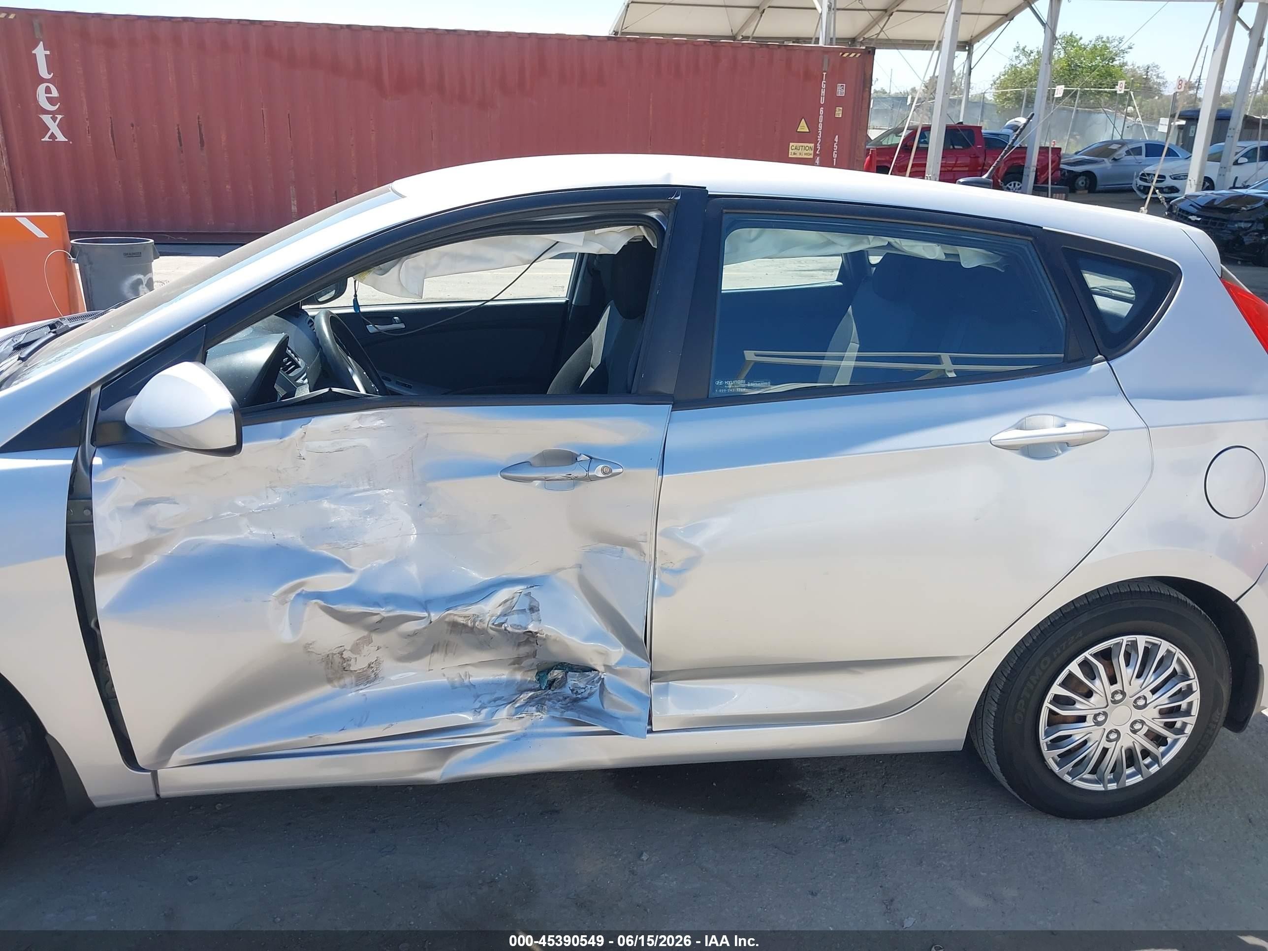 2013 Hyundai Accent Gs Gray vin: KMHCT5AE4DU098178