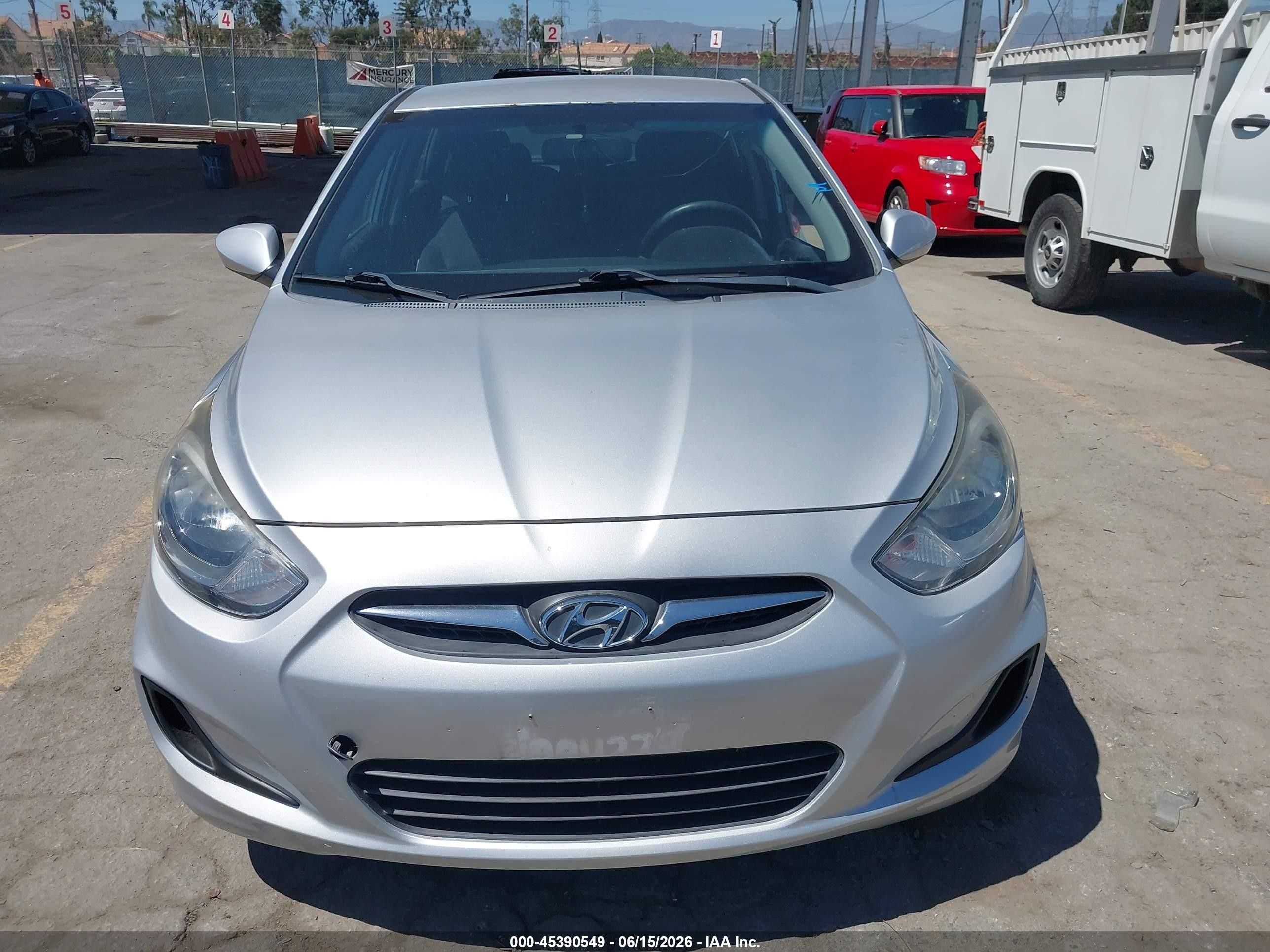 2013 Hyundai Accent Gs Gray vin: KMHCT5AE4DU098178