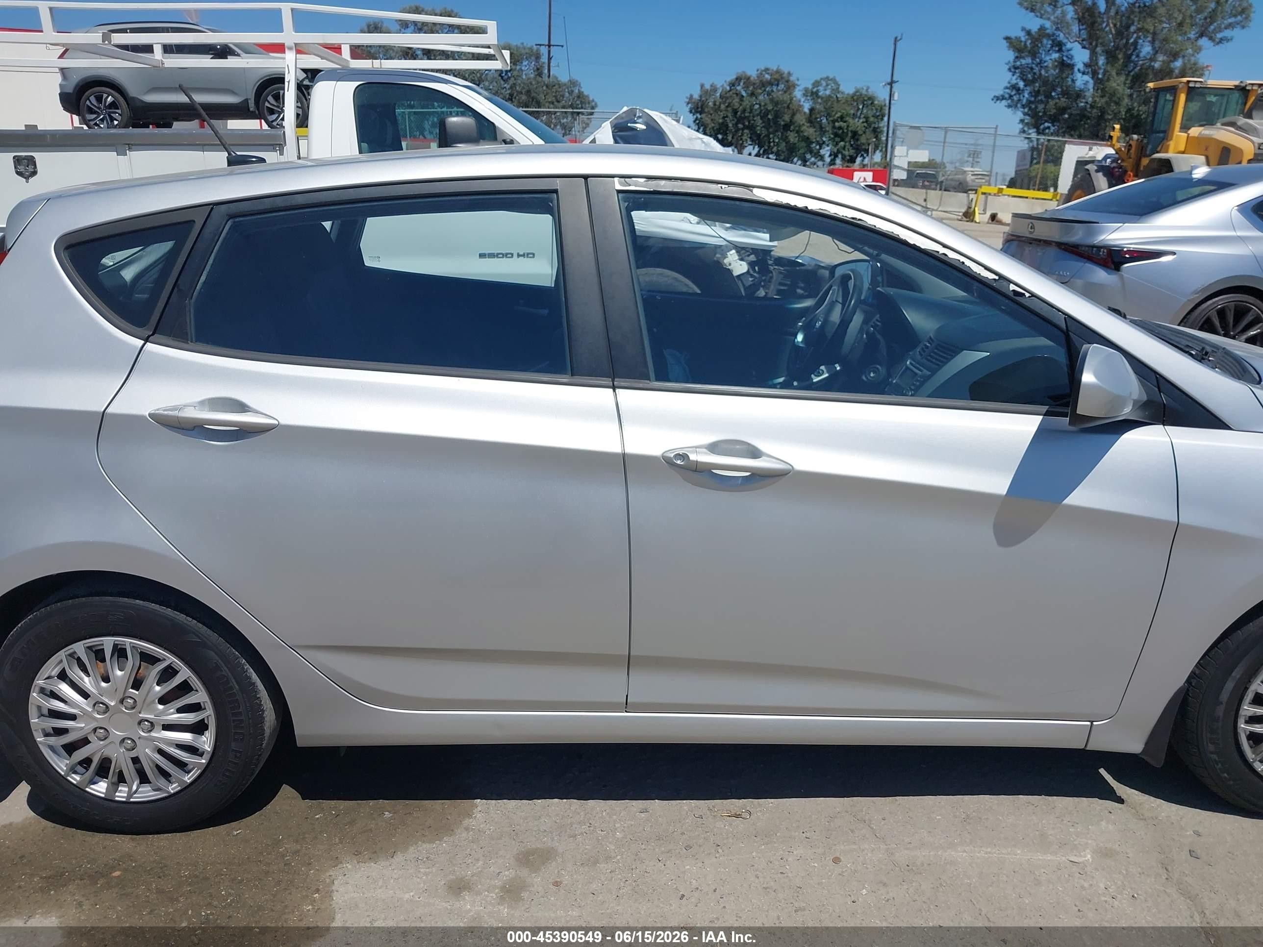 2013 Hyundai Accent Gs Gray vin: KMHCT5AE4DU098178