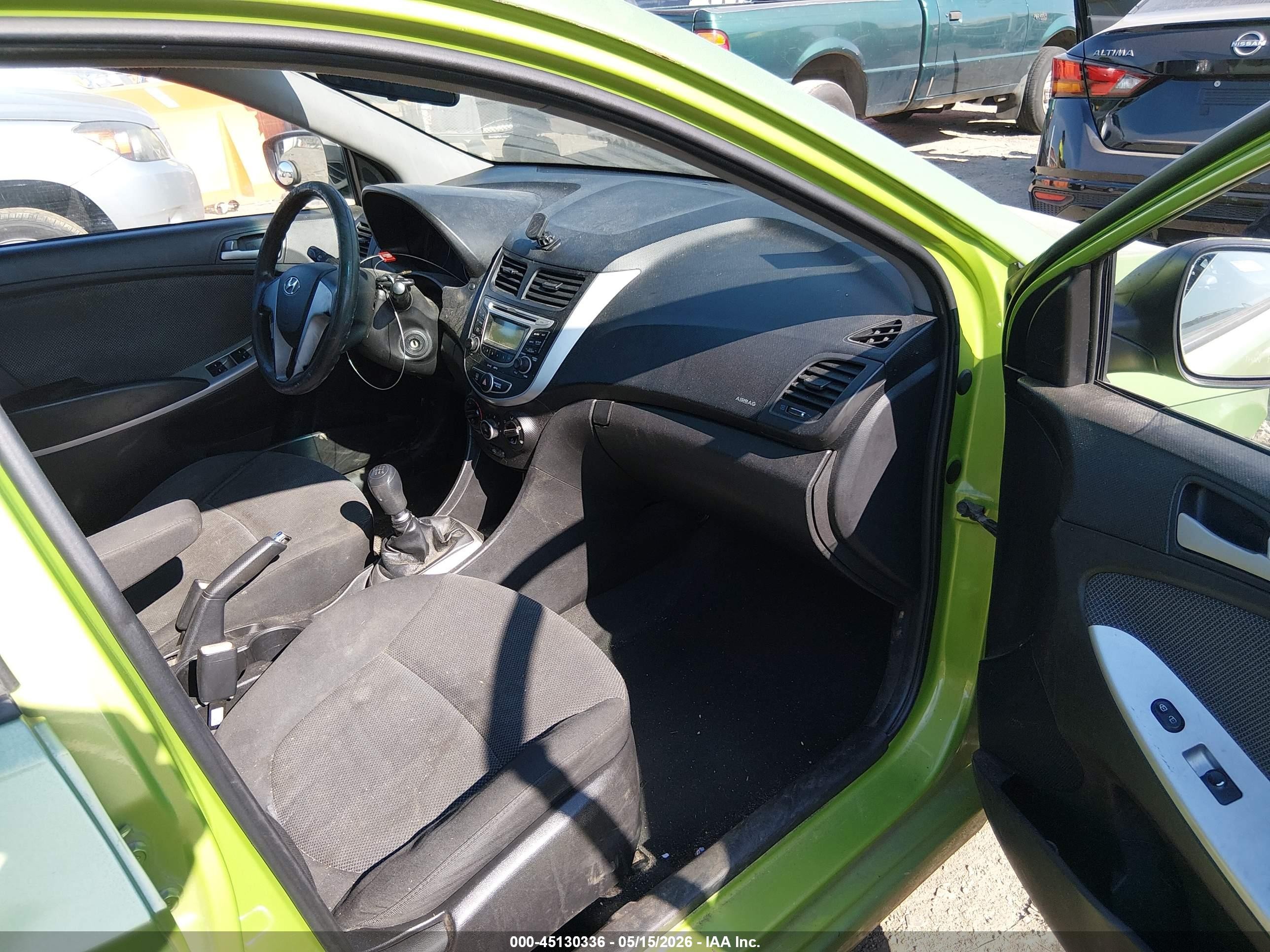 2013 Hyundai Accent Gs Green vin: KMHCT5AE4DU103072