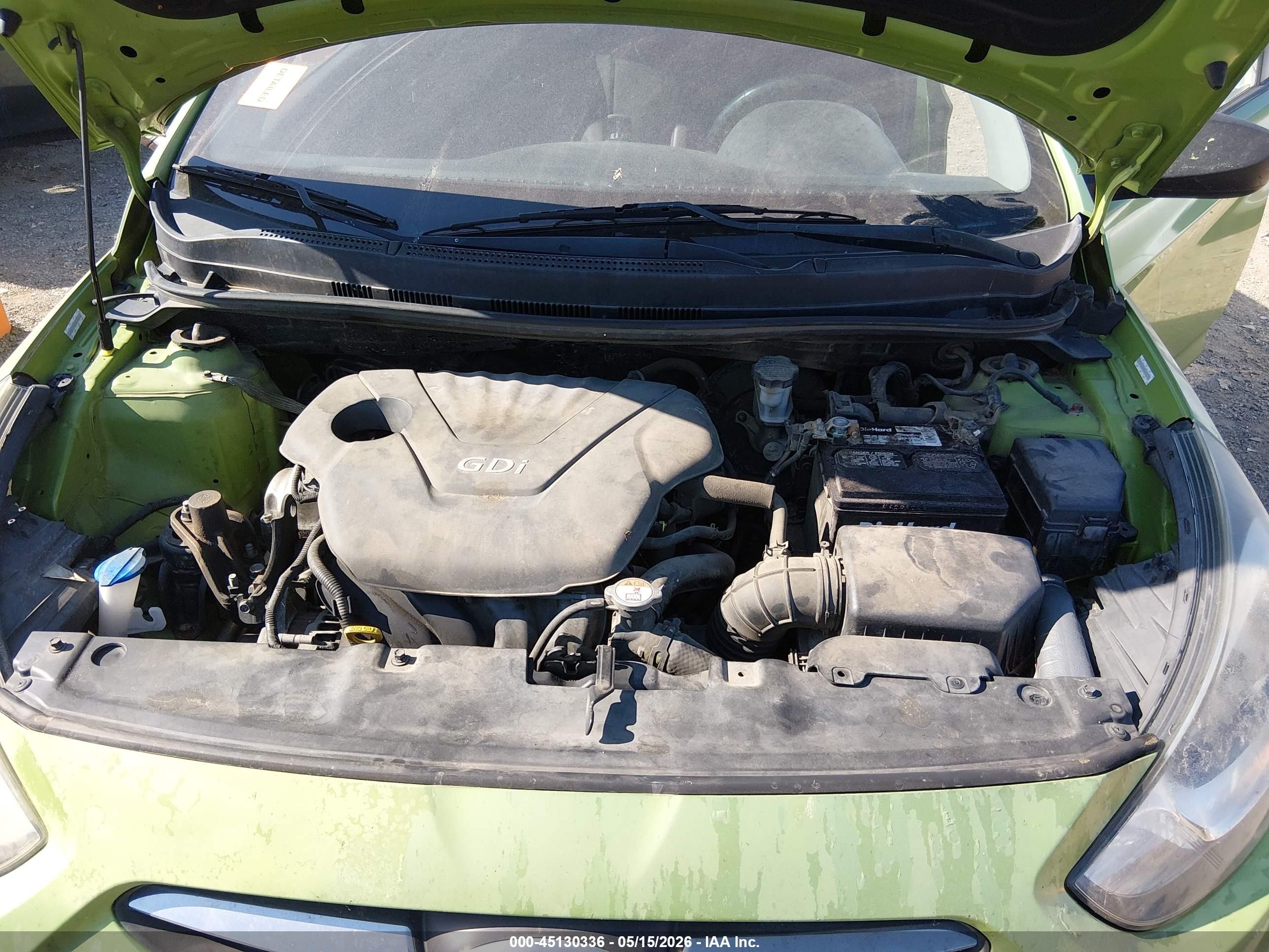 2013 Hyundai Accent Gs Green vin: KMHCT5AE4DU103072