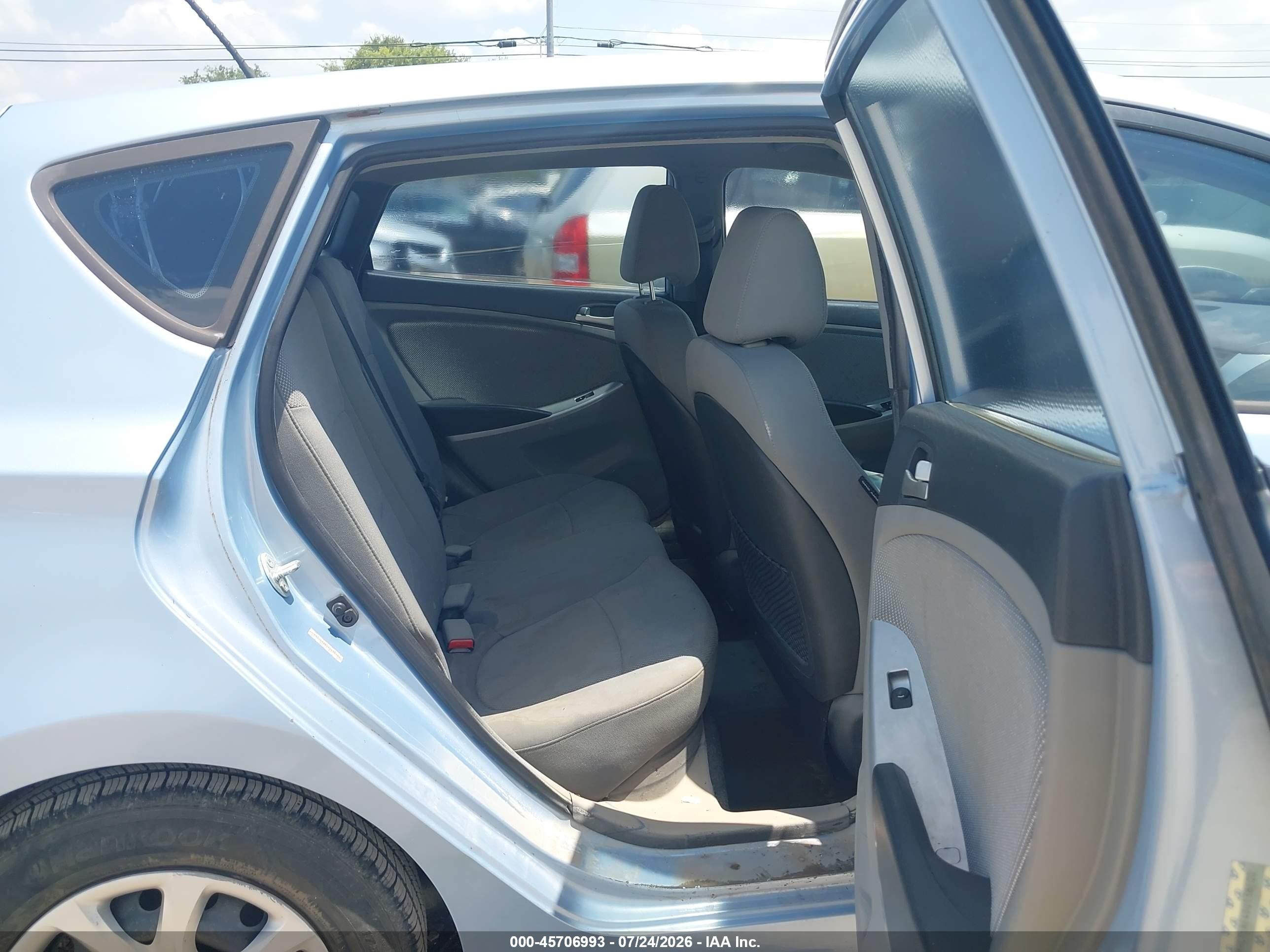2013 Hyundai Accent Gs Blue vin: KMHCT5AE4DU138100