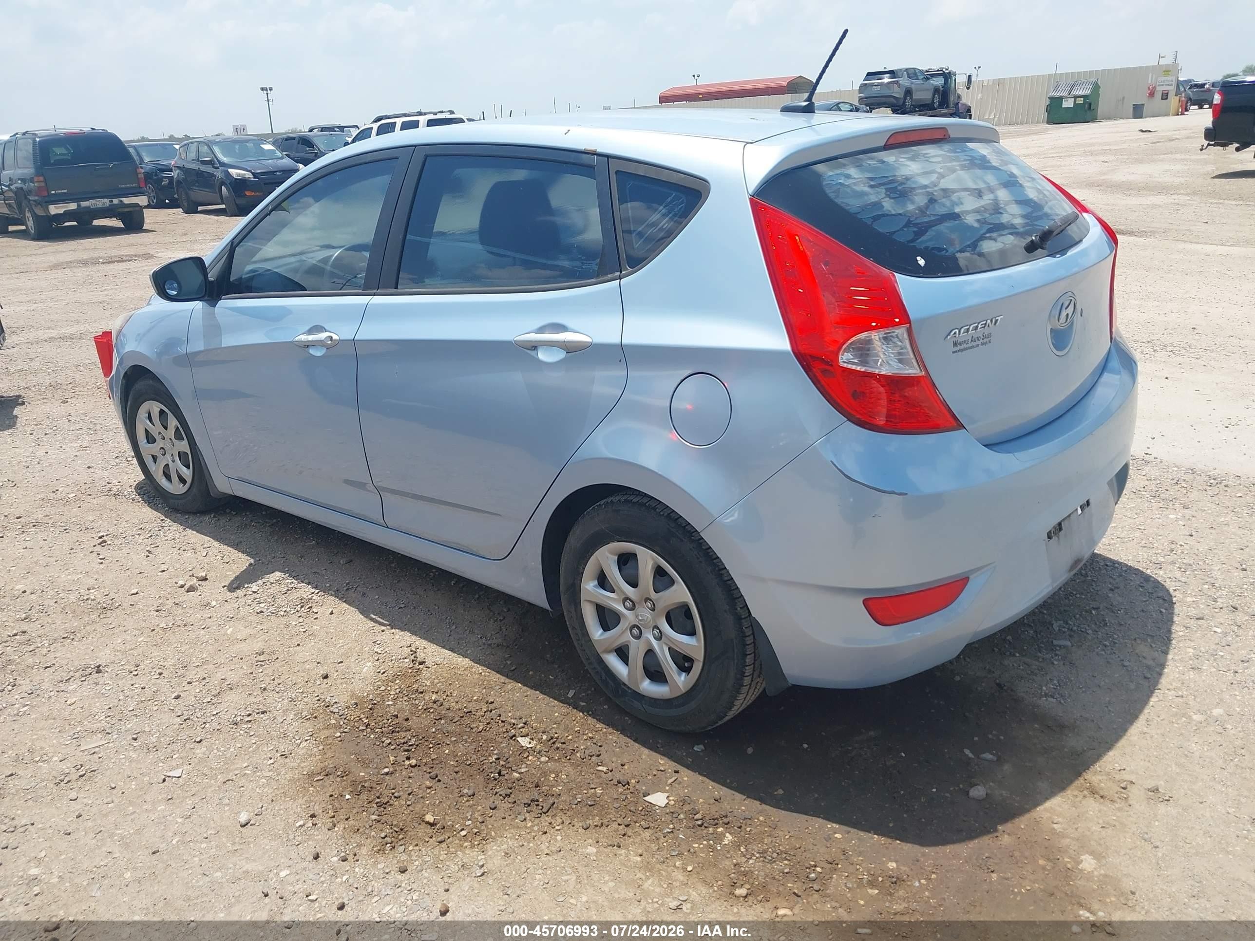 2013 Hyundai Accent Gs Blue vin: KMHCT5AE4DU138100