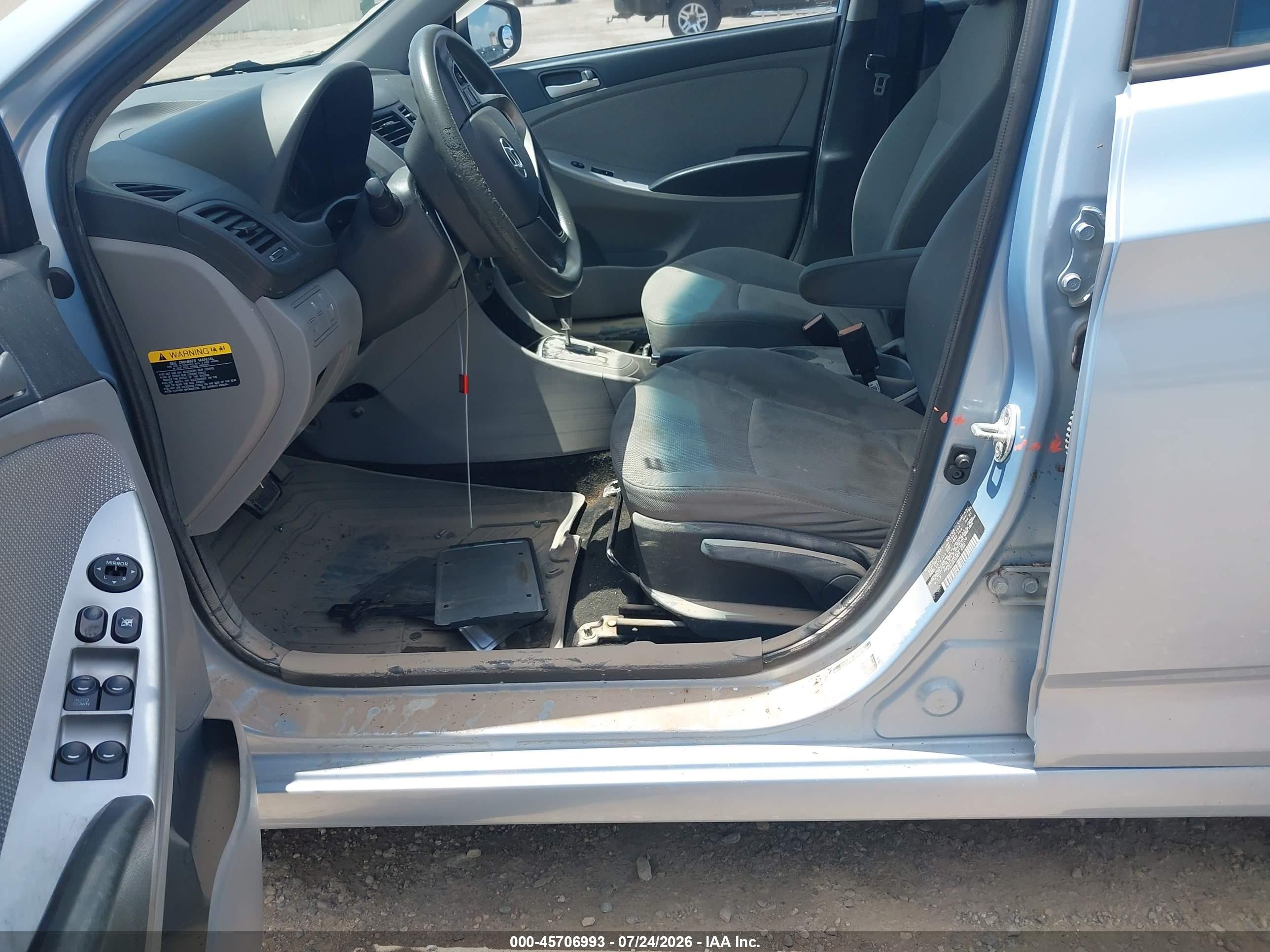 2013 Hyundai Accent Gs Blue vin: KMHCT5AE4DU138100