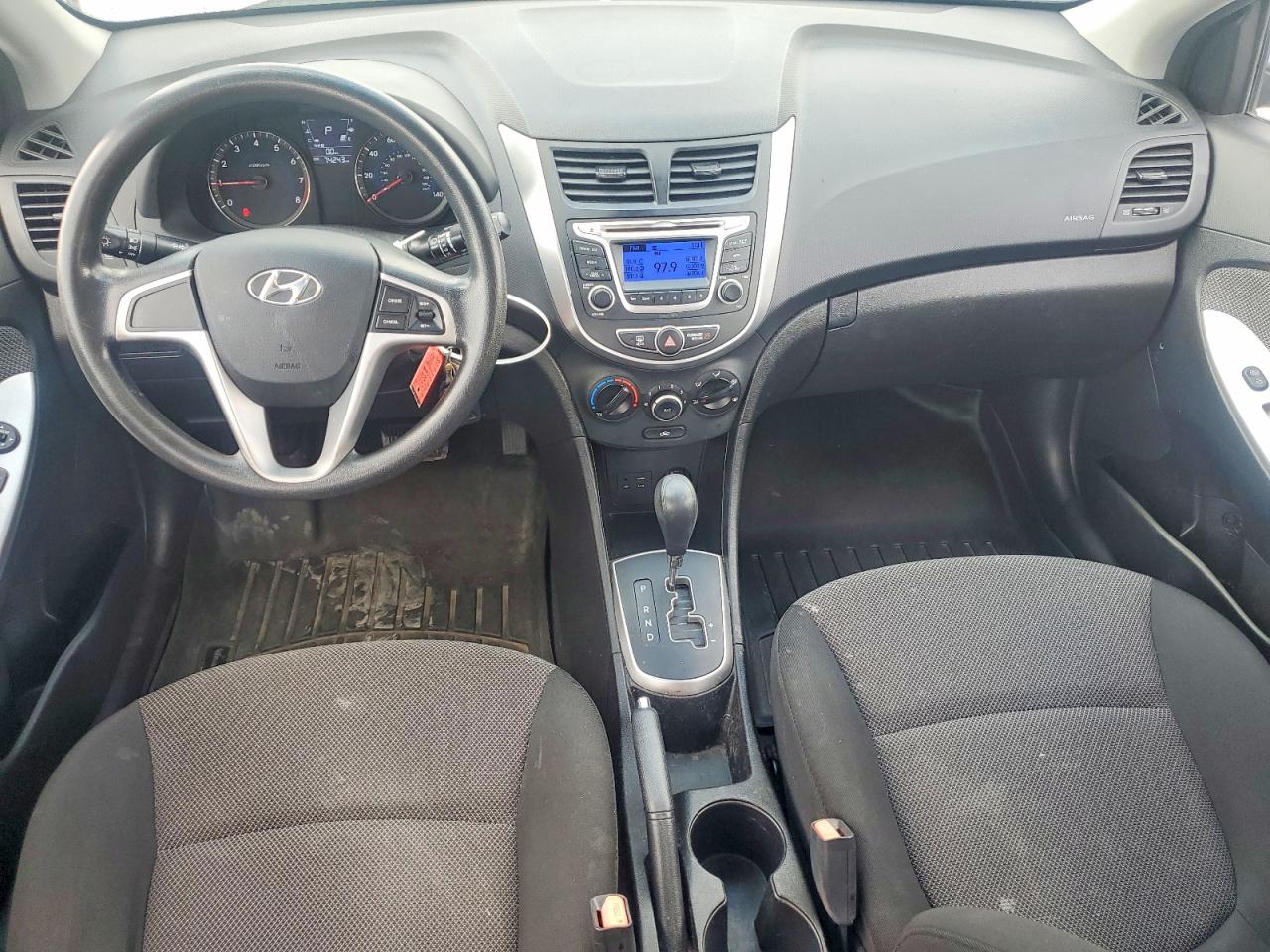 2014 Hyundai Accent Gs Black vin: KMHCT5AE4EU173494