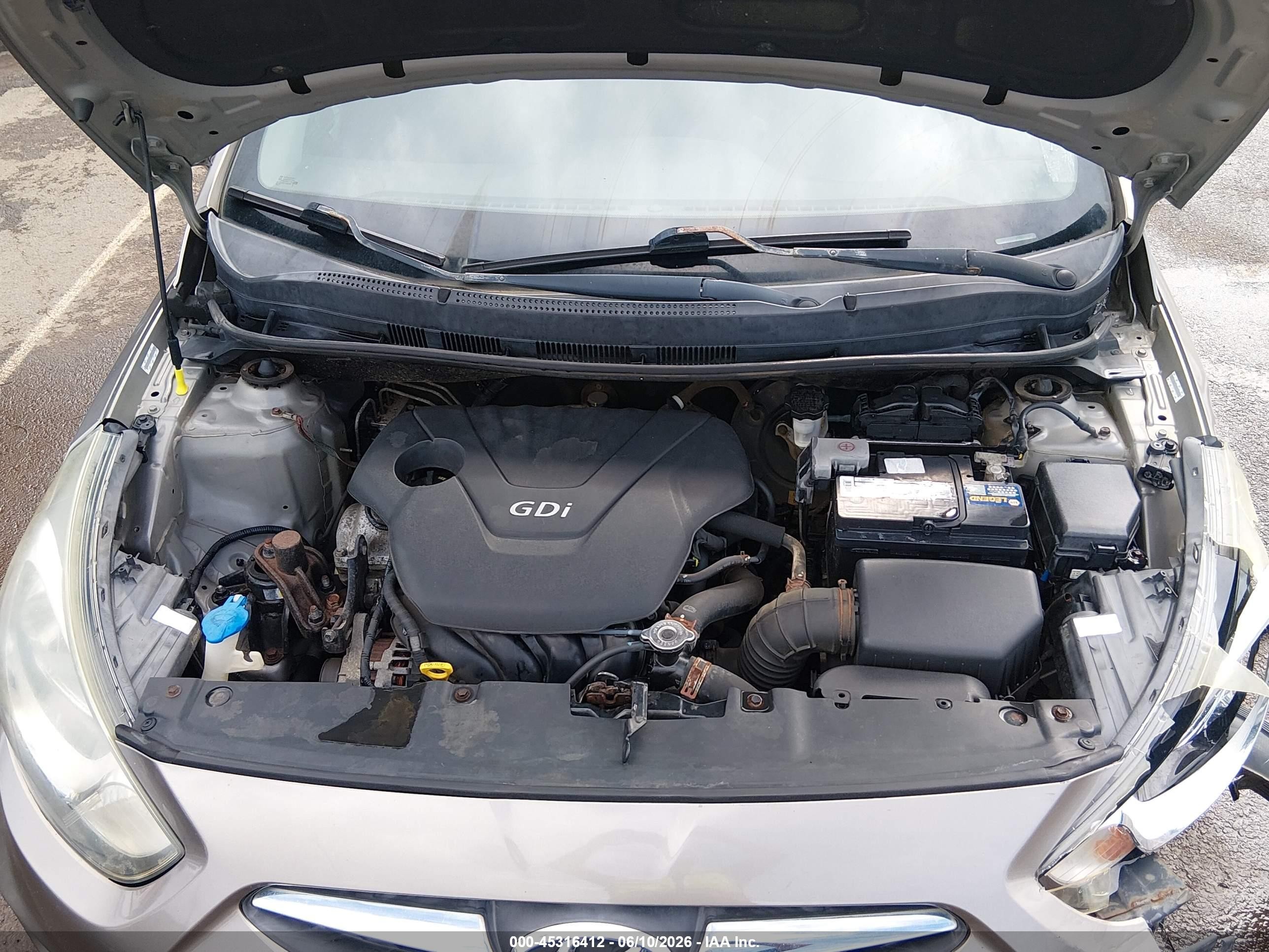2014 Hyundai Accent Gs Коричневый vin: KMHCT5AE4EU181420