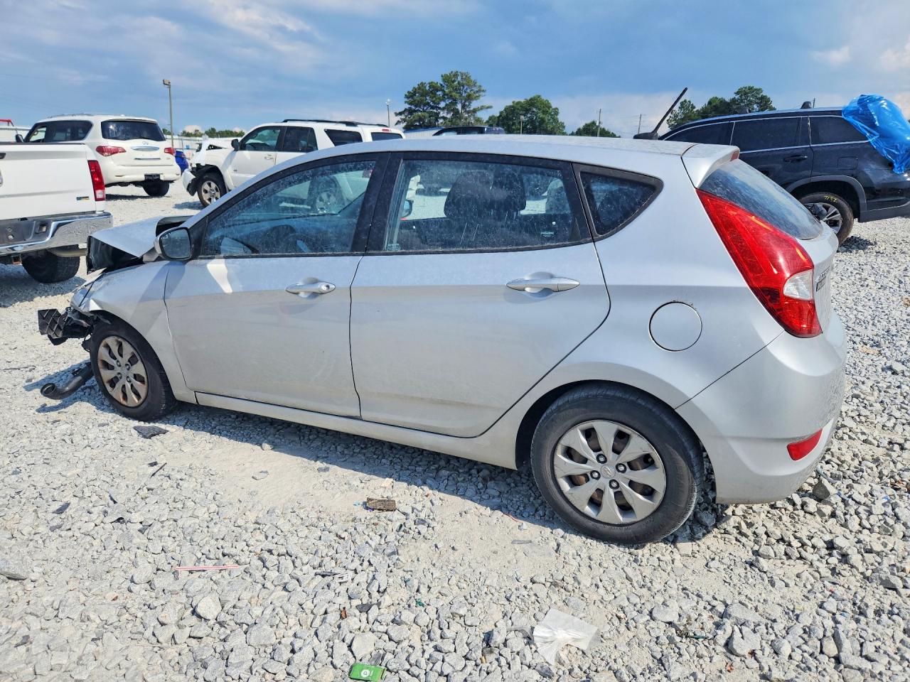 2015 Hyundai Accent Gs Silver vin: KMHCT5AE4FU204681