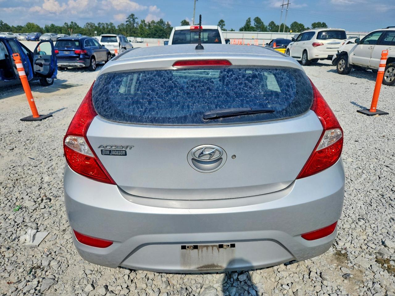 2015 Hyundai Accent Gs Silver vin: KMHCT5AE4FU204681