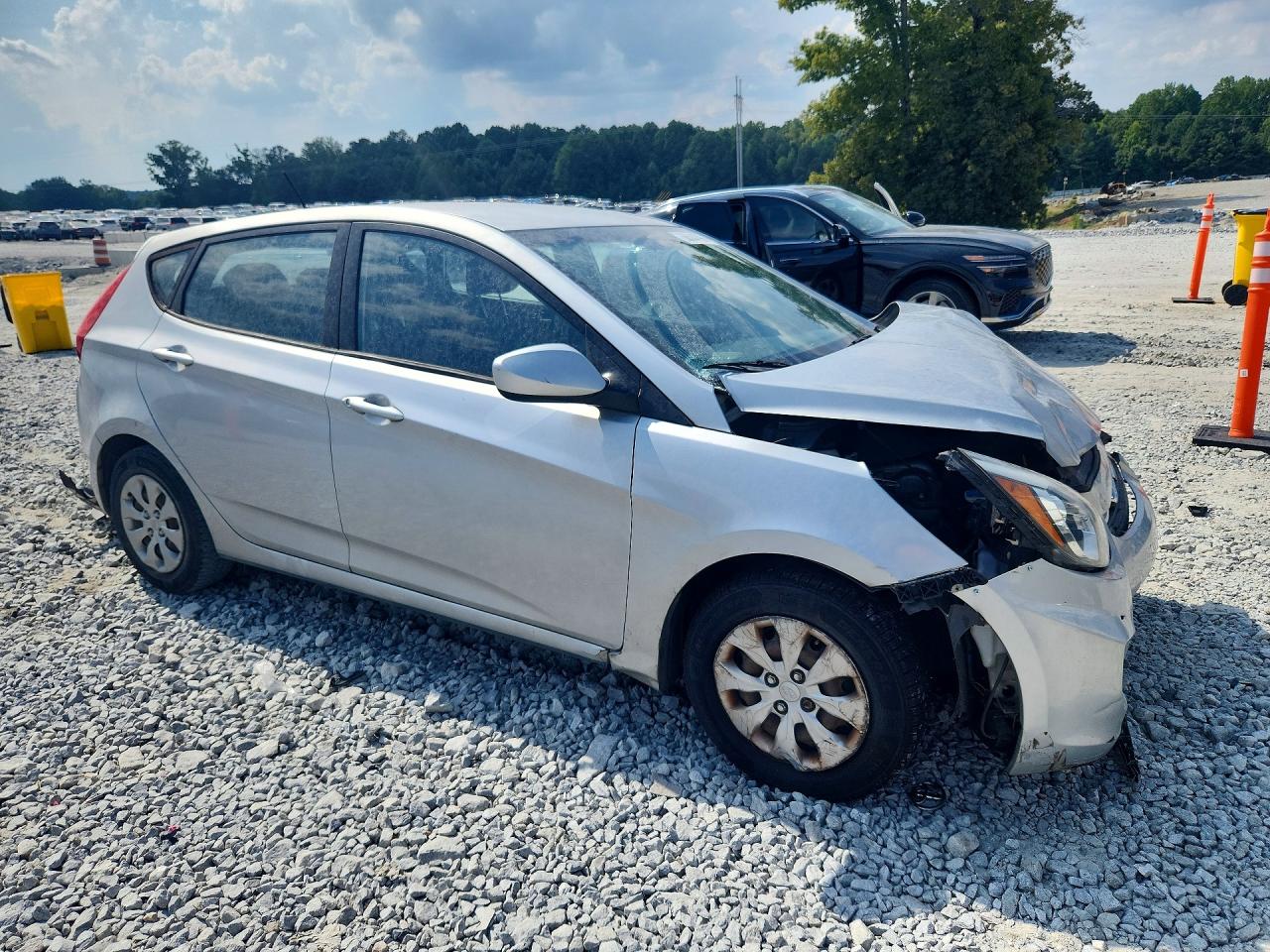 2015 Hyundai Accent Gs Silver vin: KMHCT5AE4FU204681