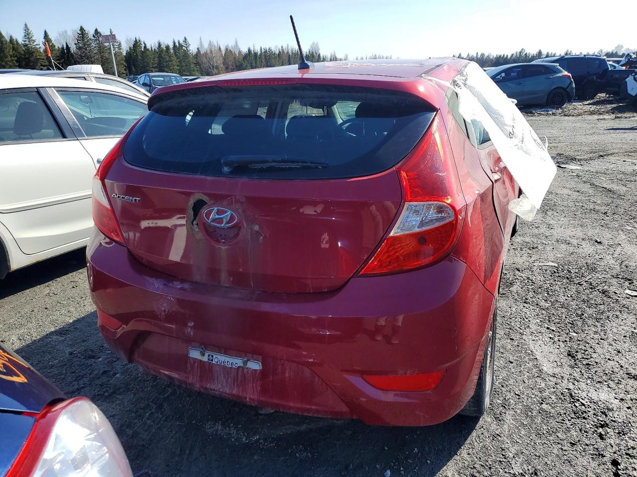 2015 Hyundai Accent Gs Red vin: KMHCT5AE4FU214093
