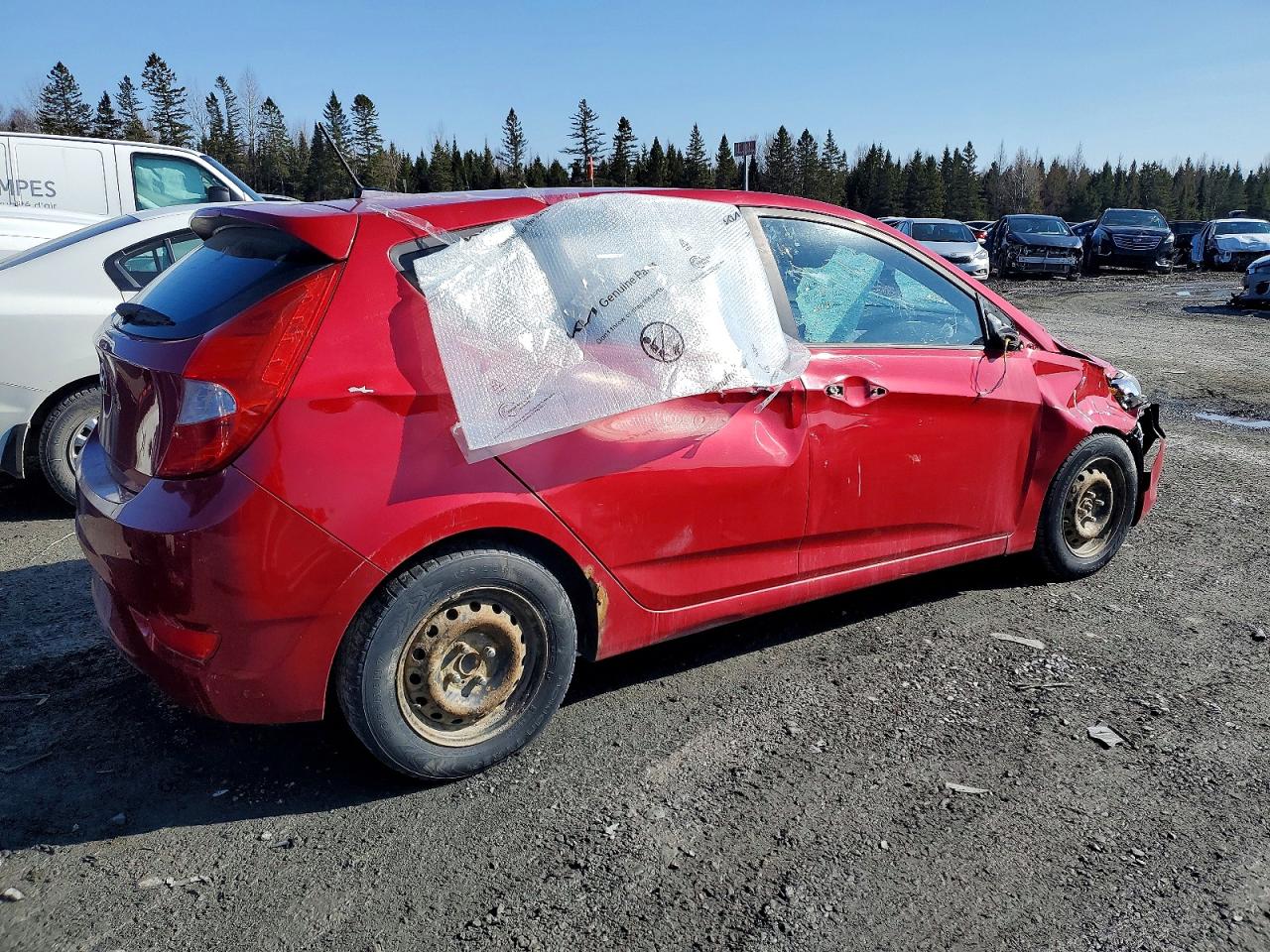 2015 Hyundai Accent Gs Red vin: KMHCT5AE4FU214093