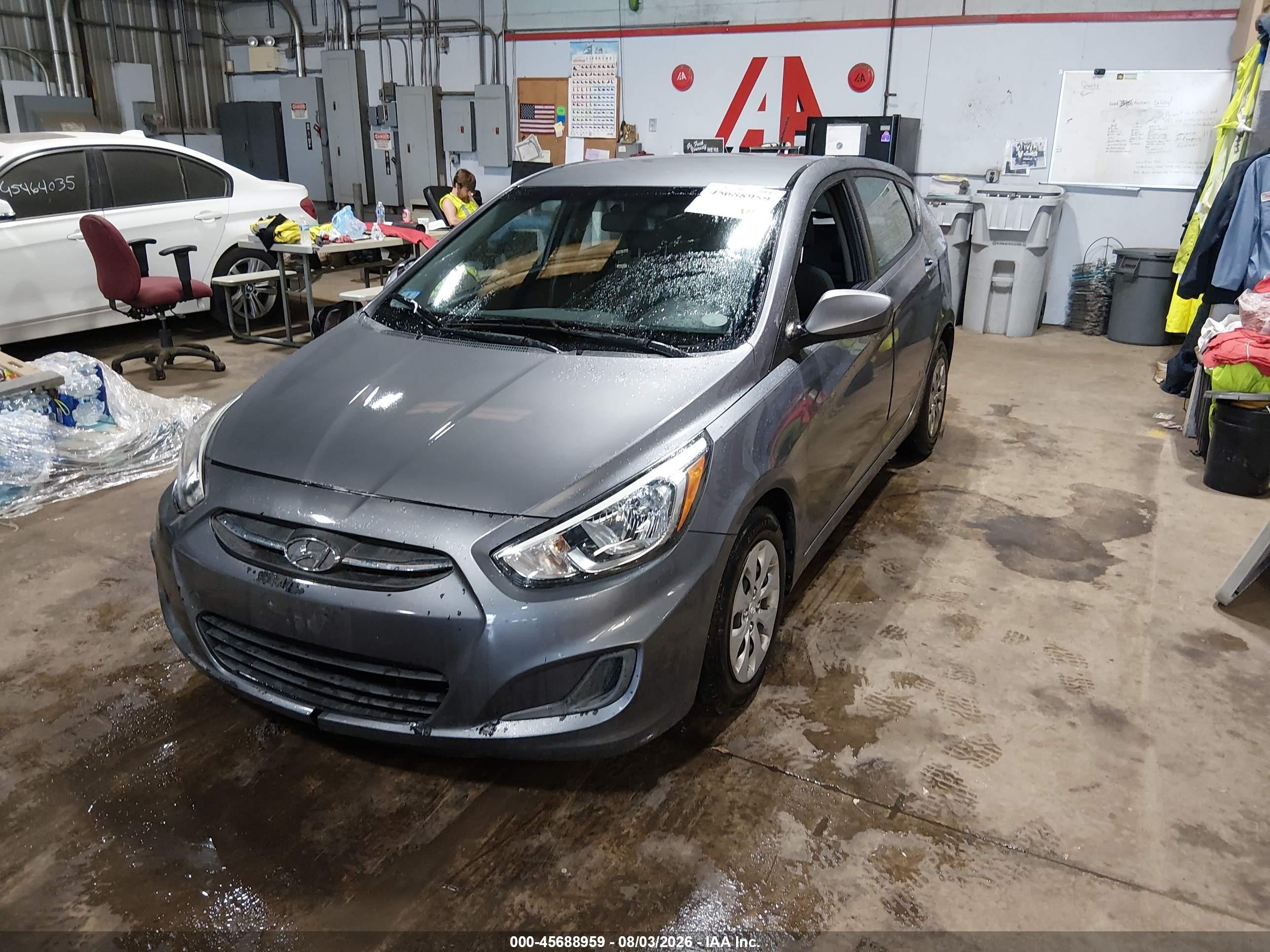 2015 Hyundai Accent Gs Gray vin: KMHCT5AE4FU230276