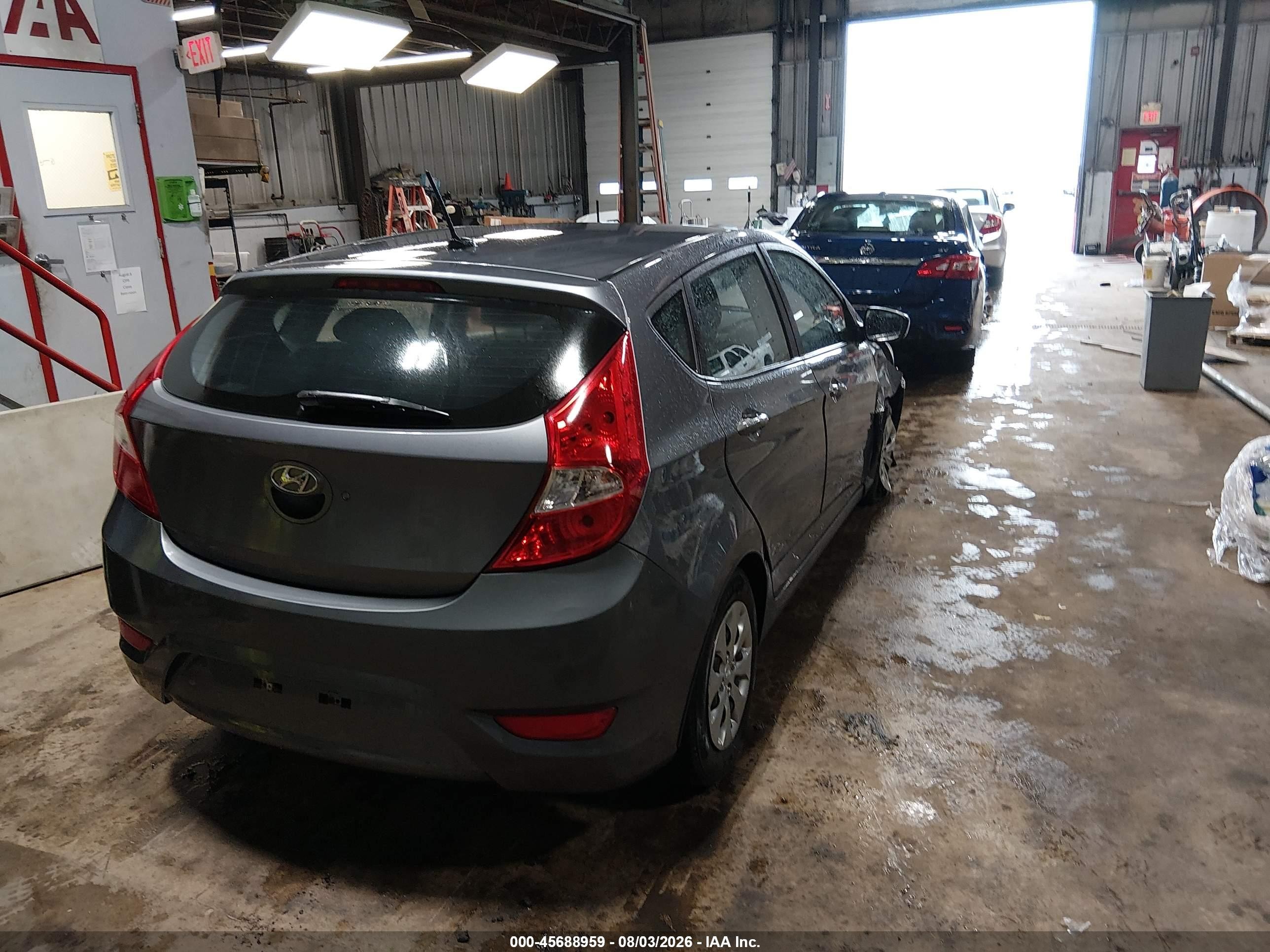 2015 Hyundai Accent Gs Gray vin: KMHCT5AE4FU230276