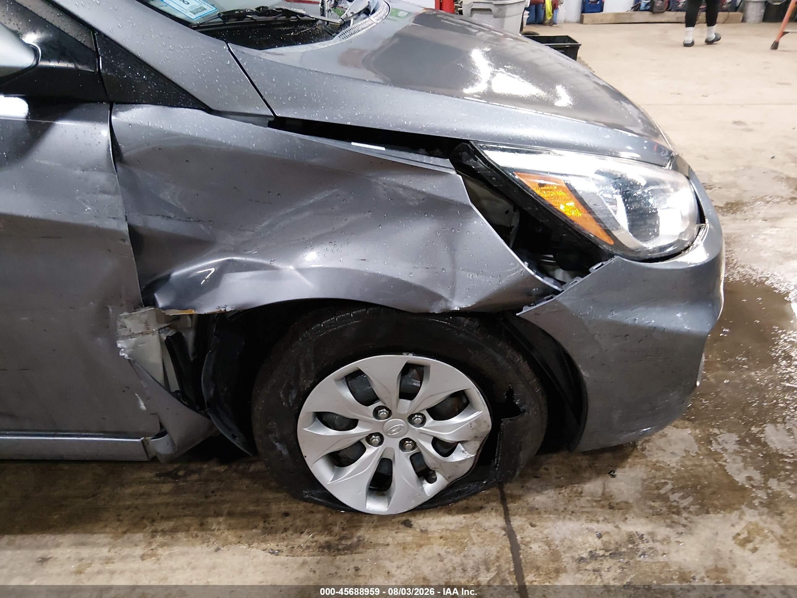 2015 Hyundai Accent Gs Gray vin: KMHCT5AE4FU230276