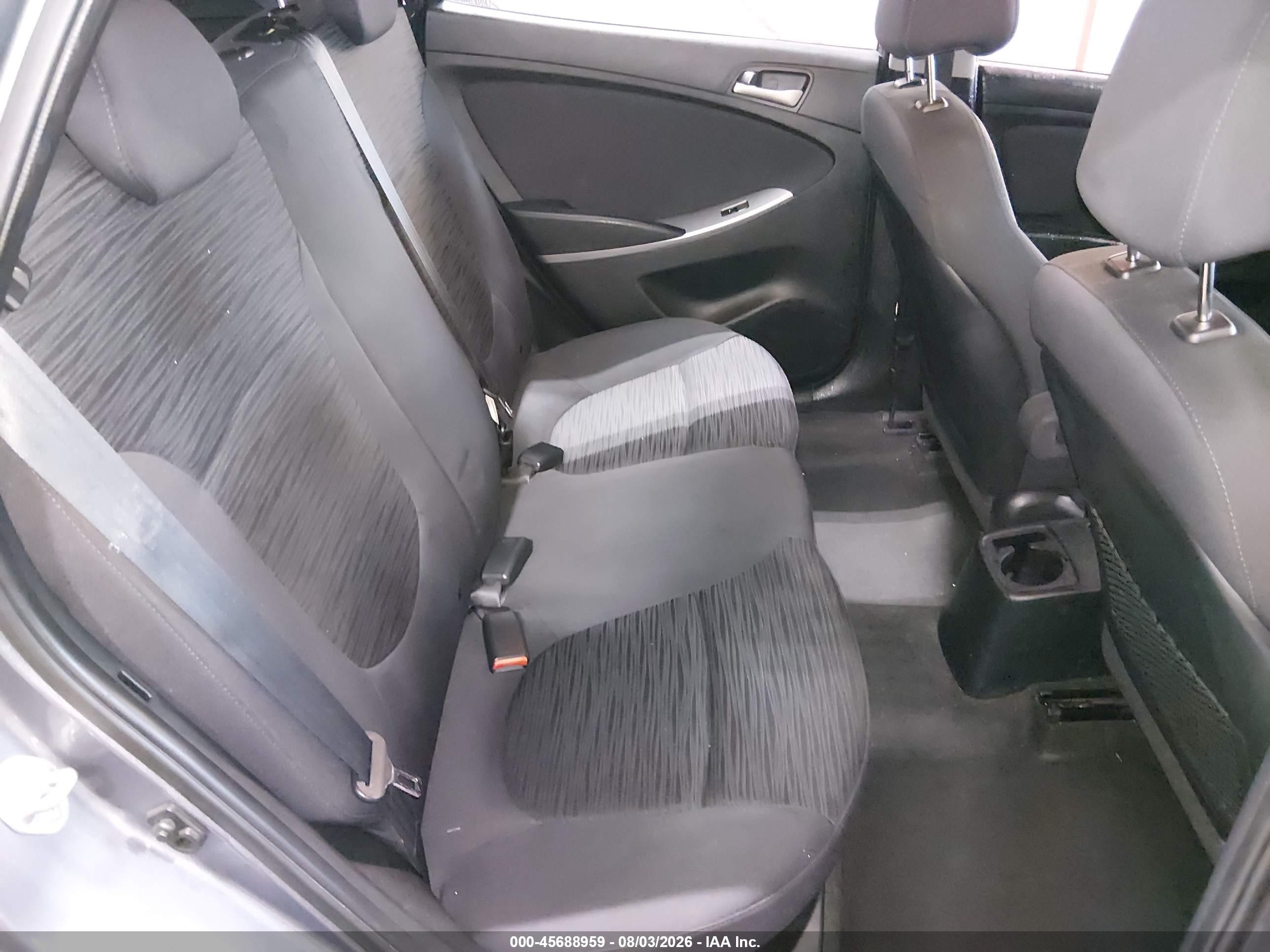 2015 Hyundai Accent Gs Gray vin: KMHCT5AE4FU230276