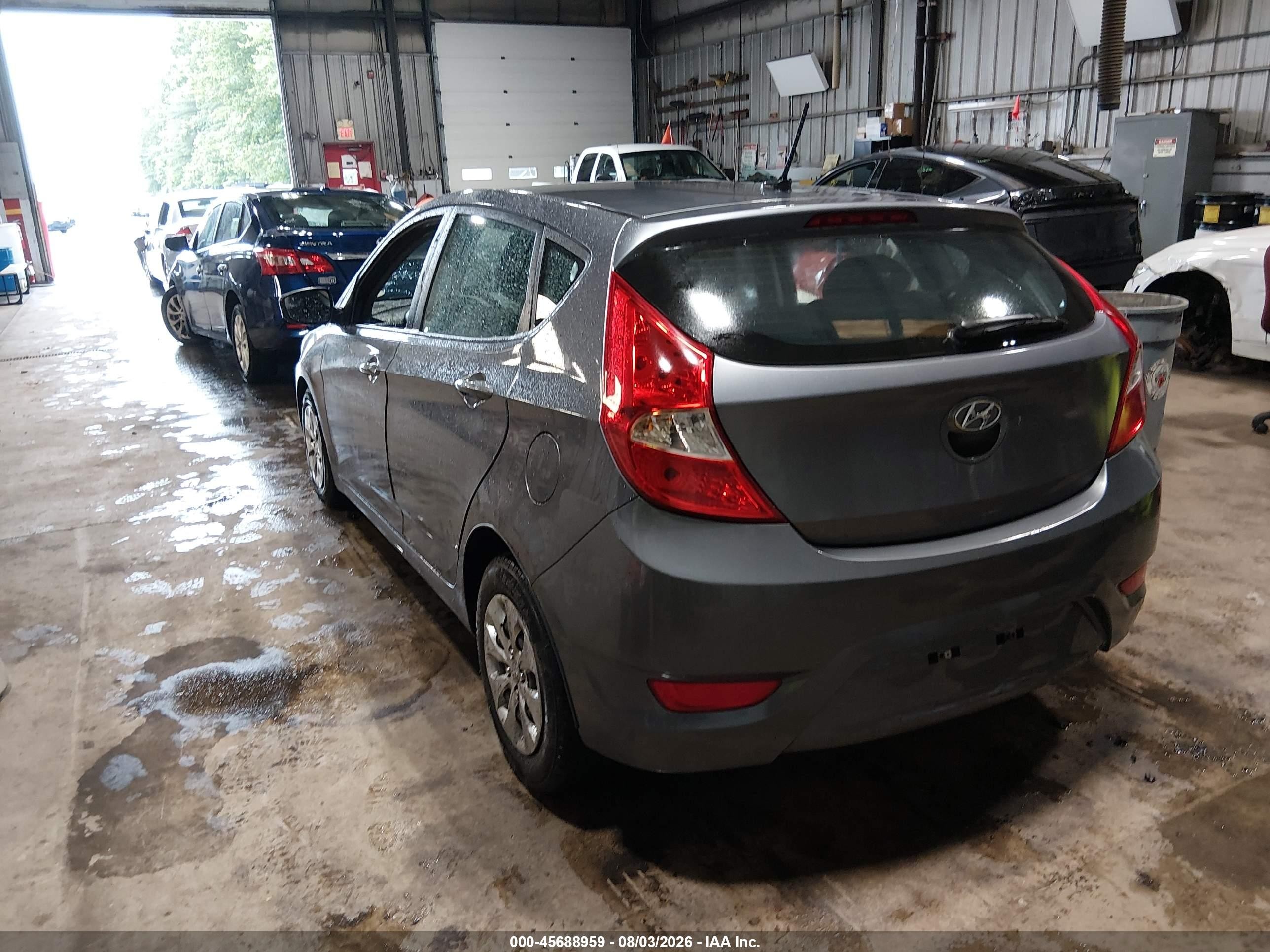 2015 Hyundai Accent Gs Gray vin: KMHCT5AE4FU230276