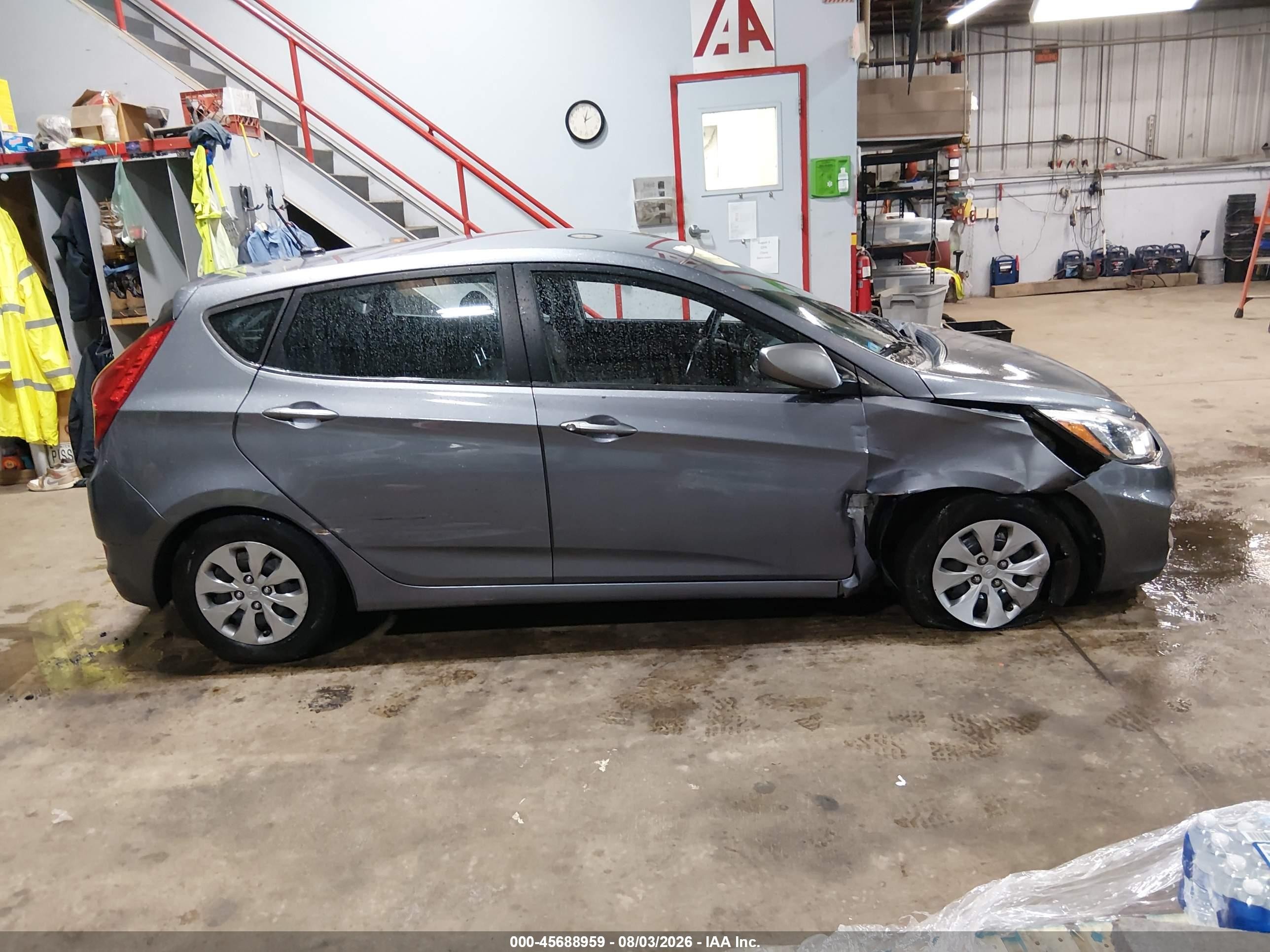 2015 Hyundai Accent Gs Gray vin: KMHCT5AE4FU230276