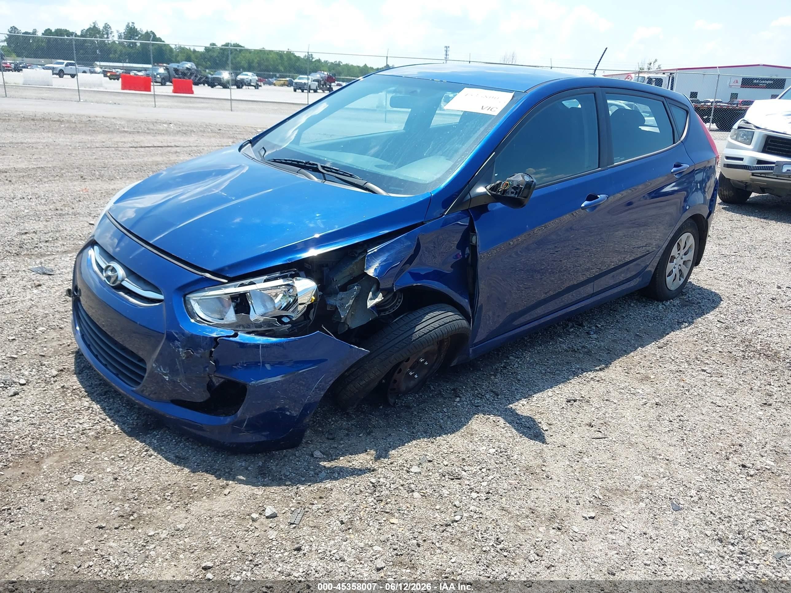 2015 Hyundai Accent Gs Blue vin: KMHCT5AE4FU232156