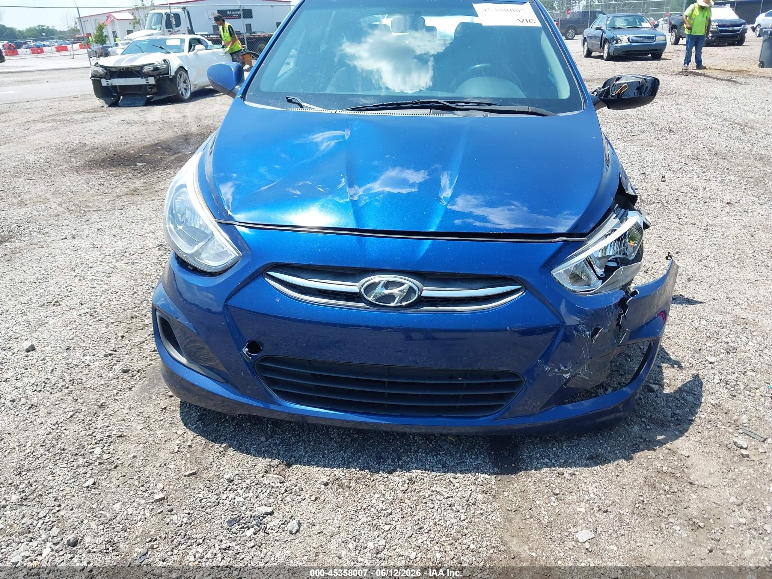 2015 Hyundai Accent Gs Blue vin: KMHCT5AE4FU232156