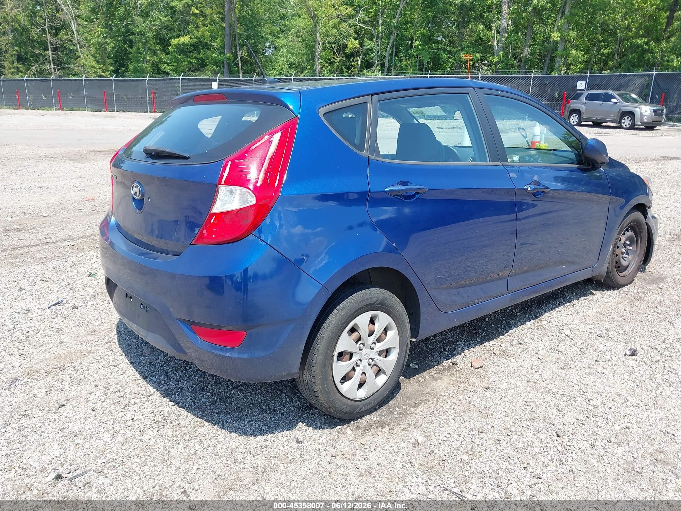 2015 Hyundai Accent Gs Blue vin: KMHCT5AE4FU232156