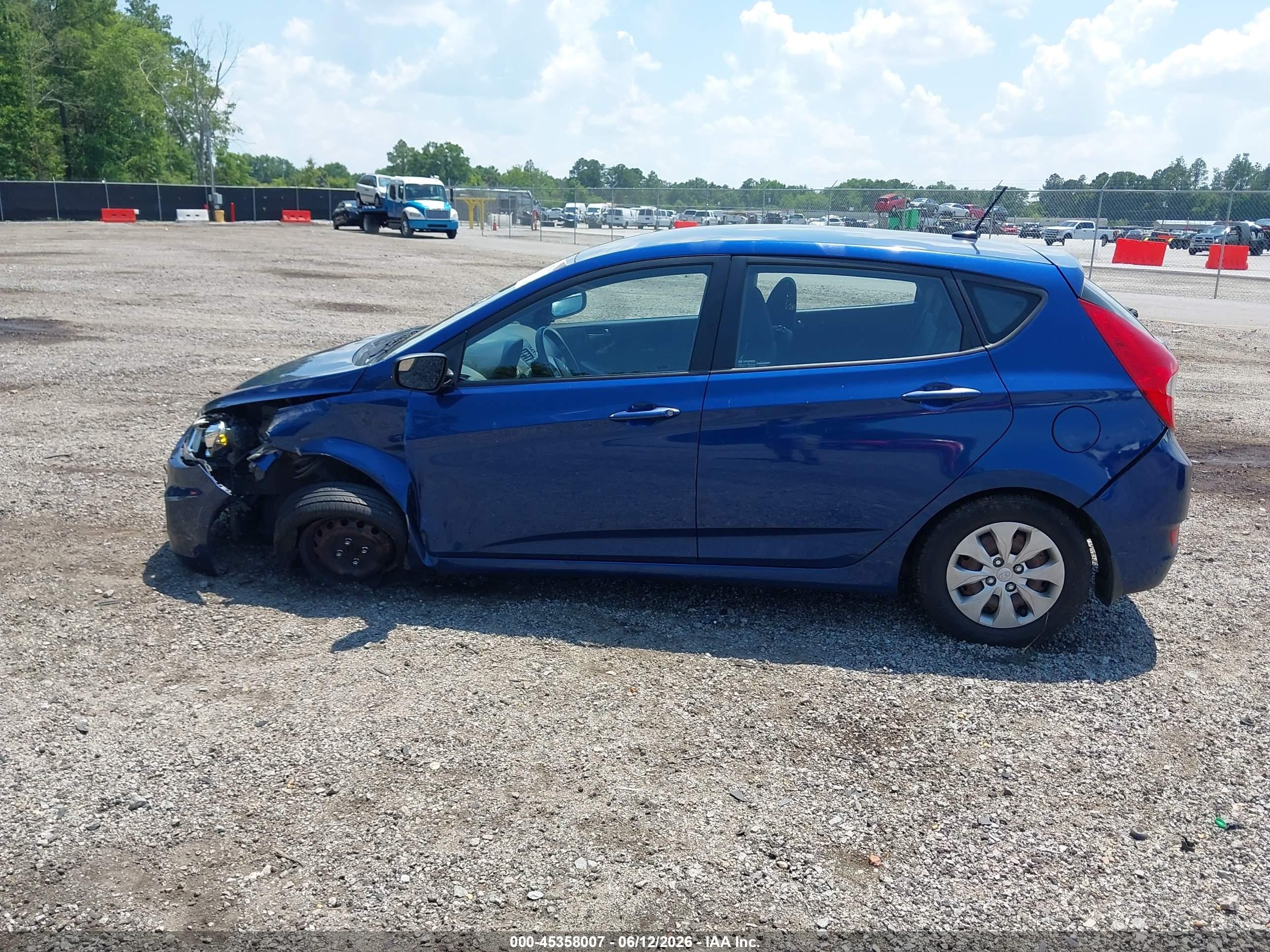 2015 Hyundai Accent Gs Blue vin: KMHCT5AE4FU232156