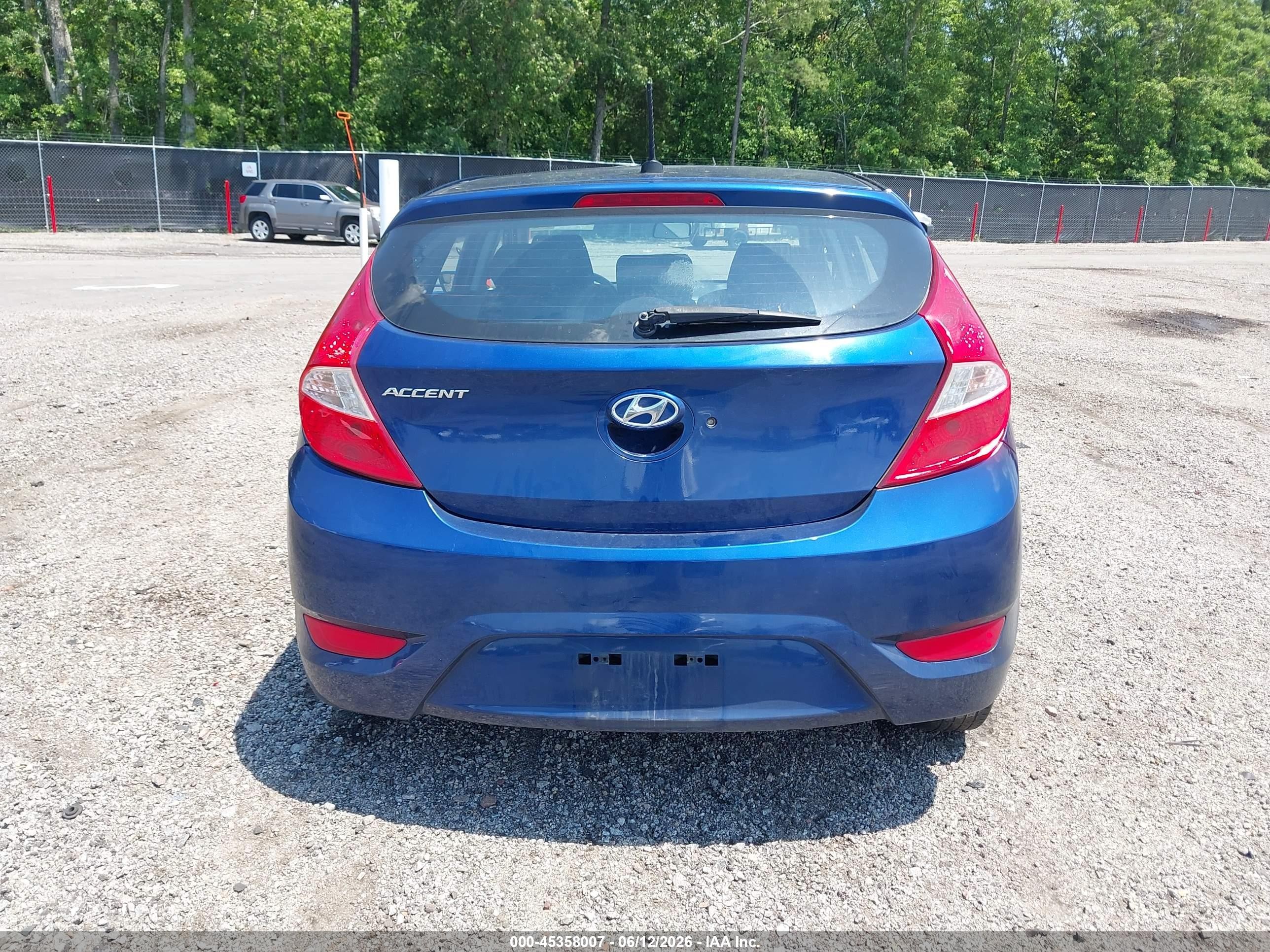 2015 Hyundai Accent Gs Blue vin: KMHCT5AE4FU232156