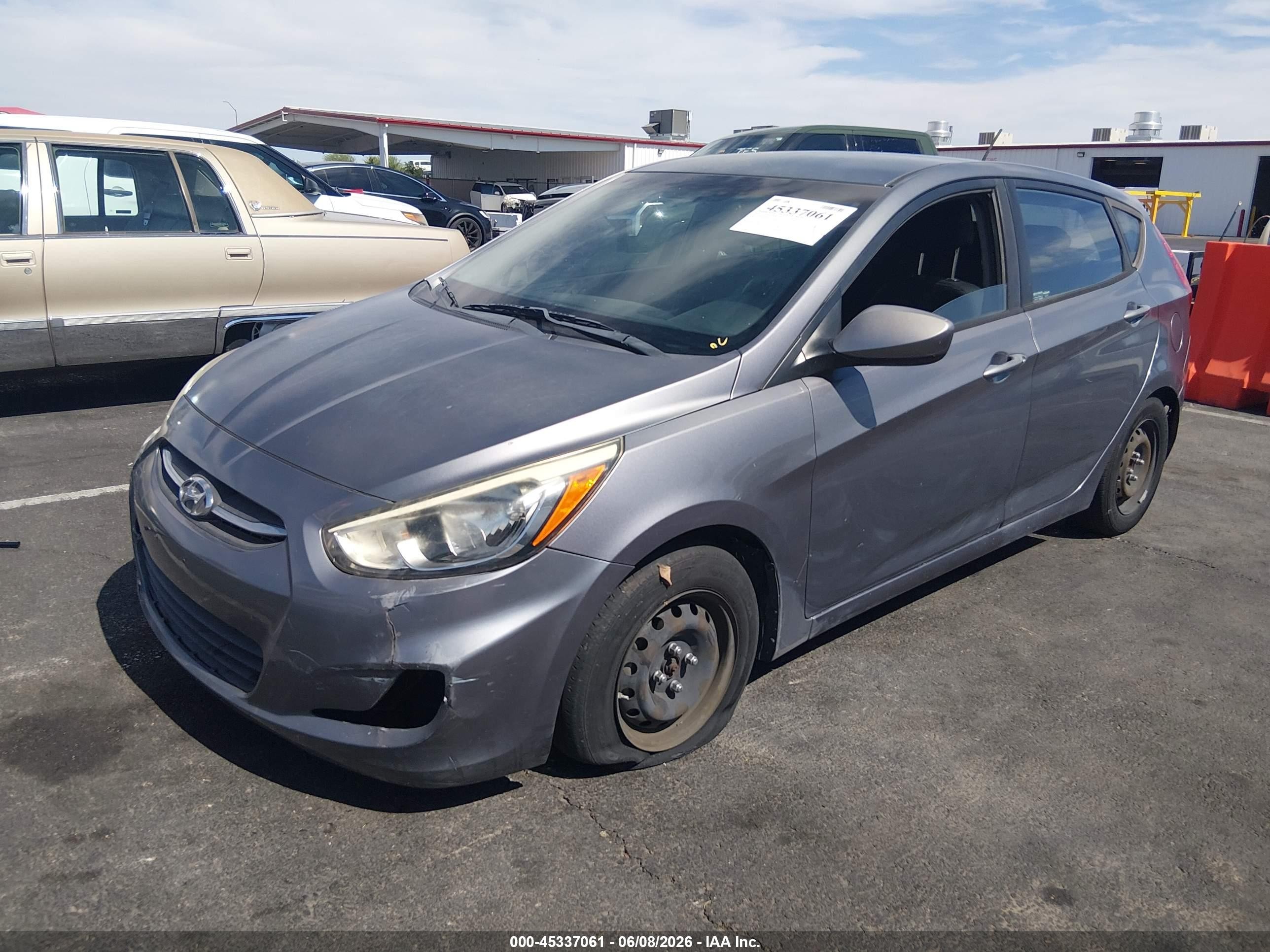 2016 Hyundai Accent Se Gray vin: KMHCT5AE4GU255230