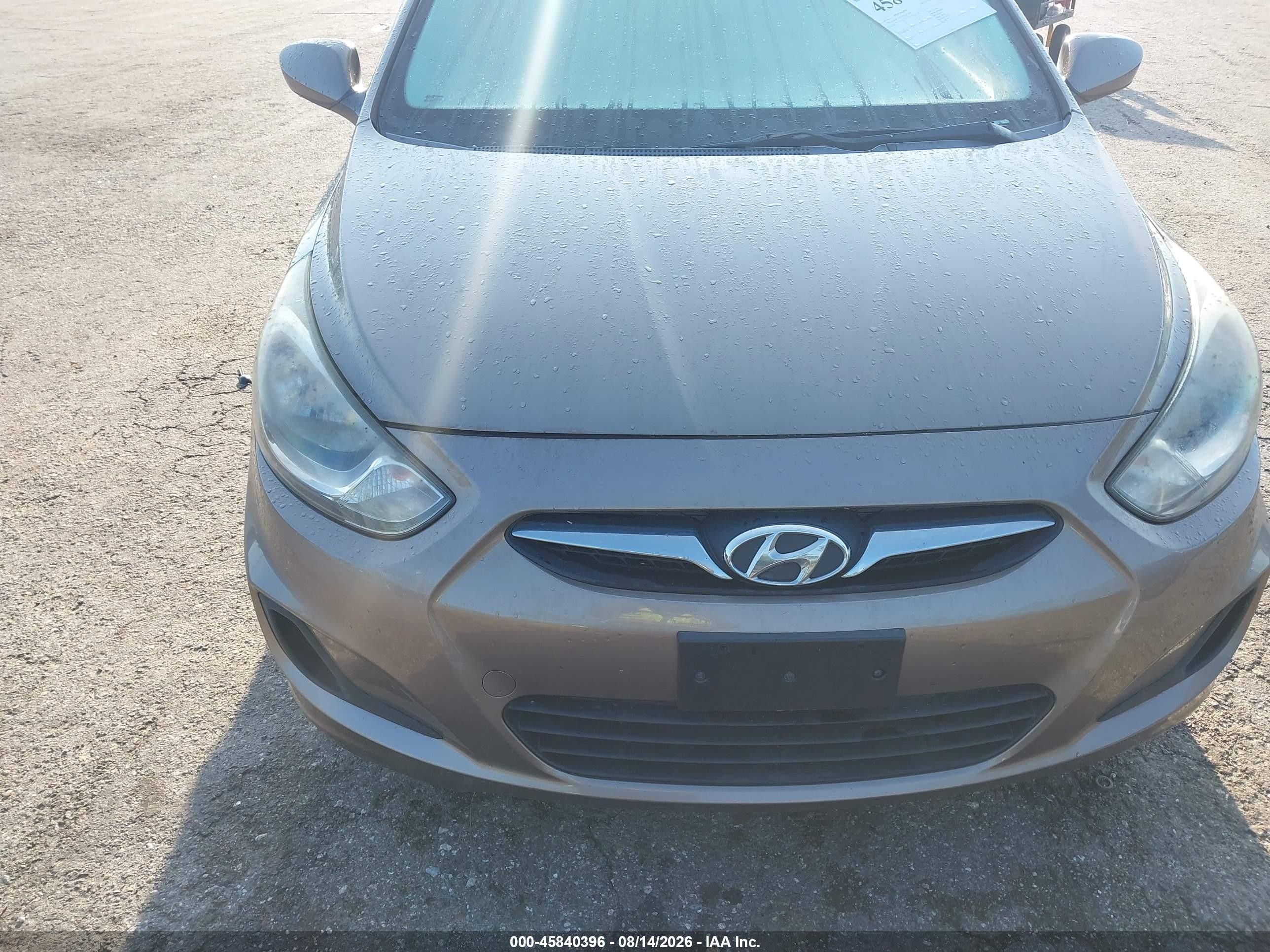 2012 Hyundai Accent Gs Золотой vin: KMHCT5AE5CU015694