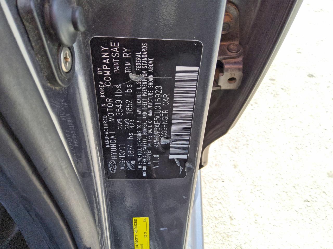 2012 Hyundai Accent Gs Серый vin: KMHCT5AE5CU015923