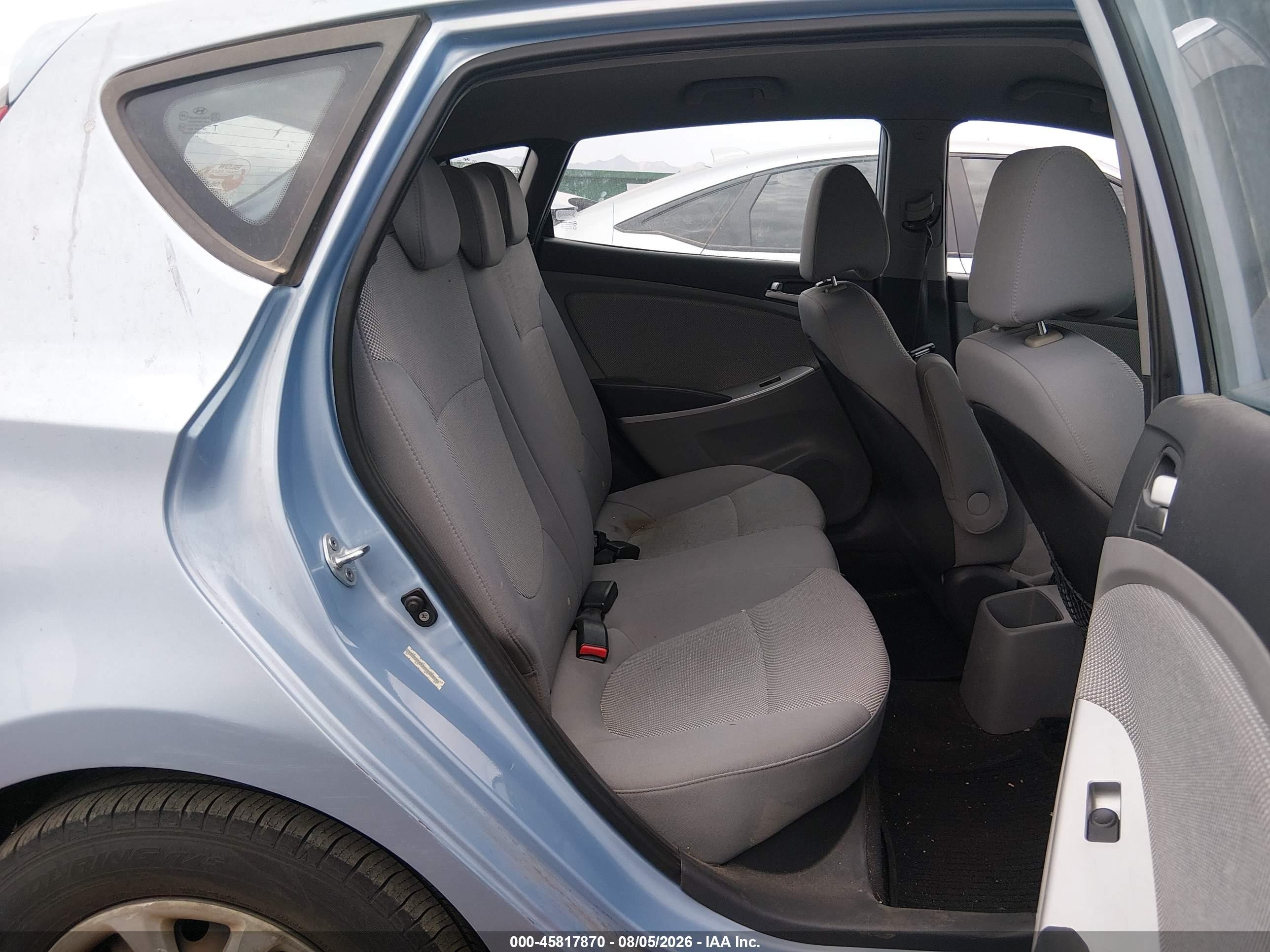 2012 Hyundai Accent Gs Blue vin: KMHCT5AE5CU030373