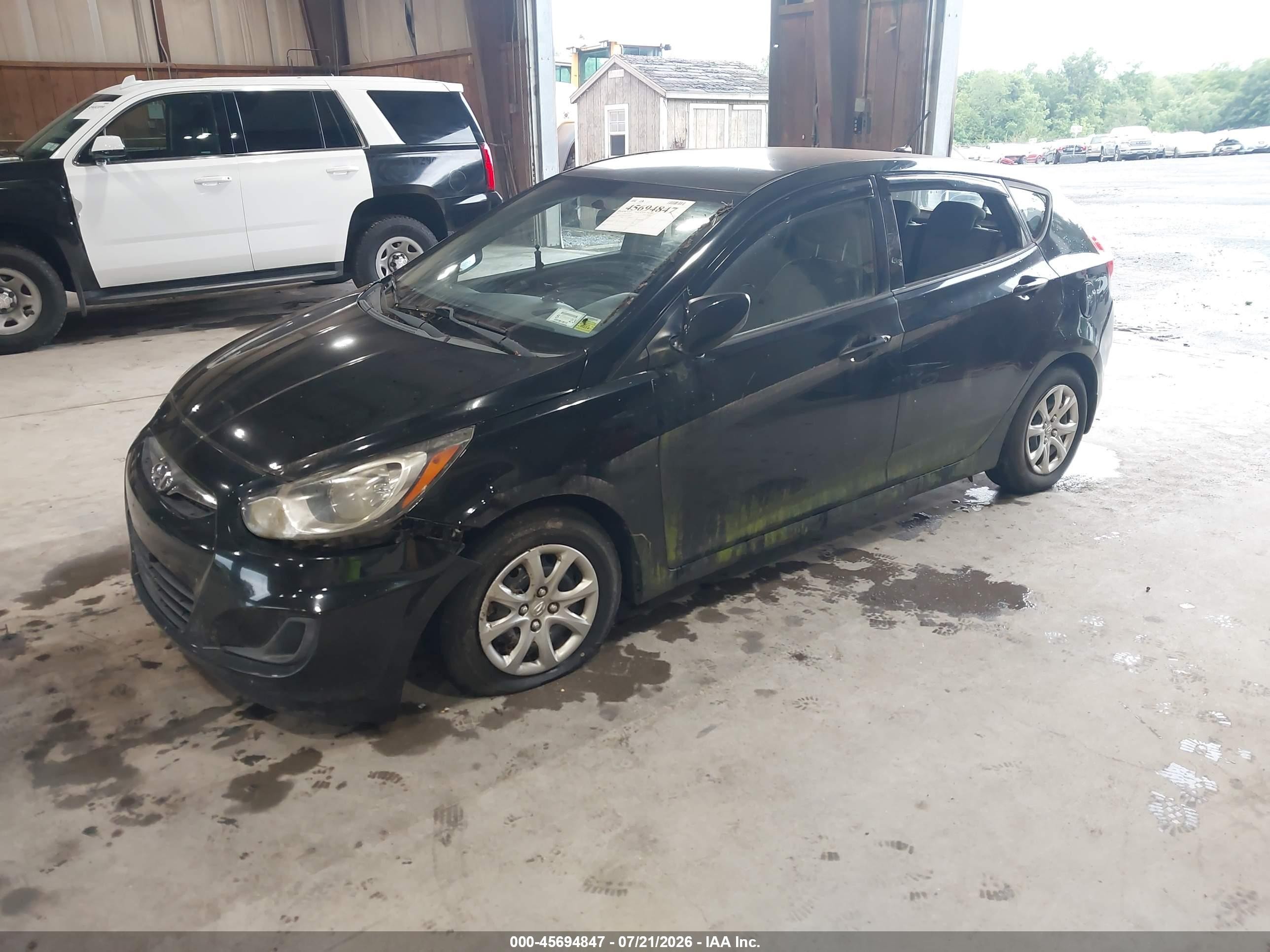 2012 Hyundai Accent Gs Black vin: KMHCT5AE5CU058688