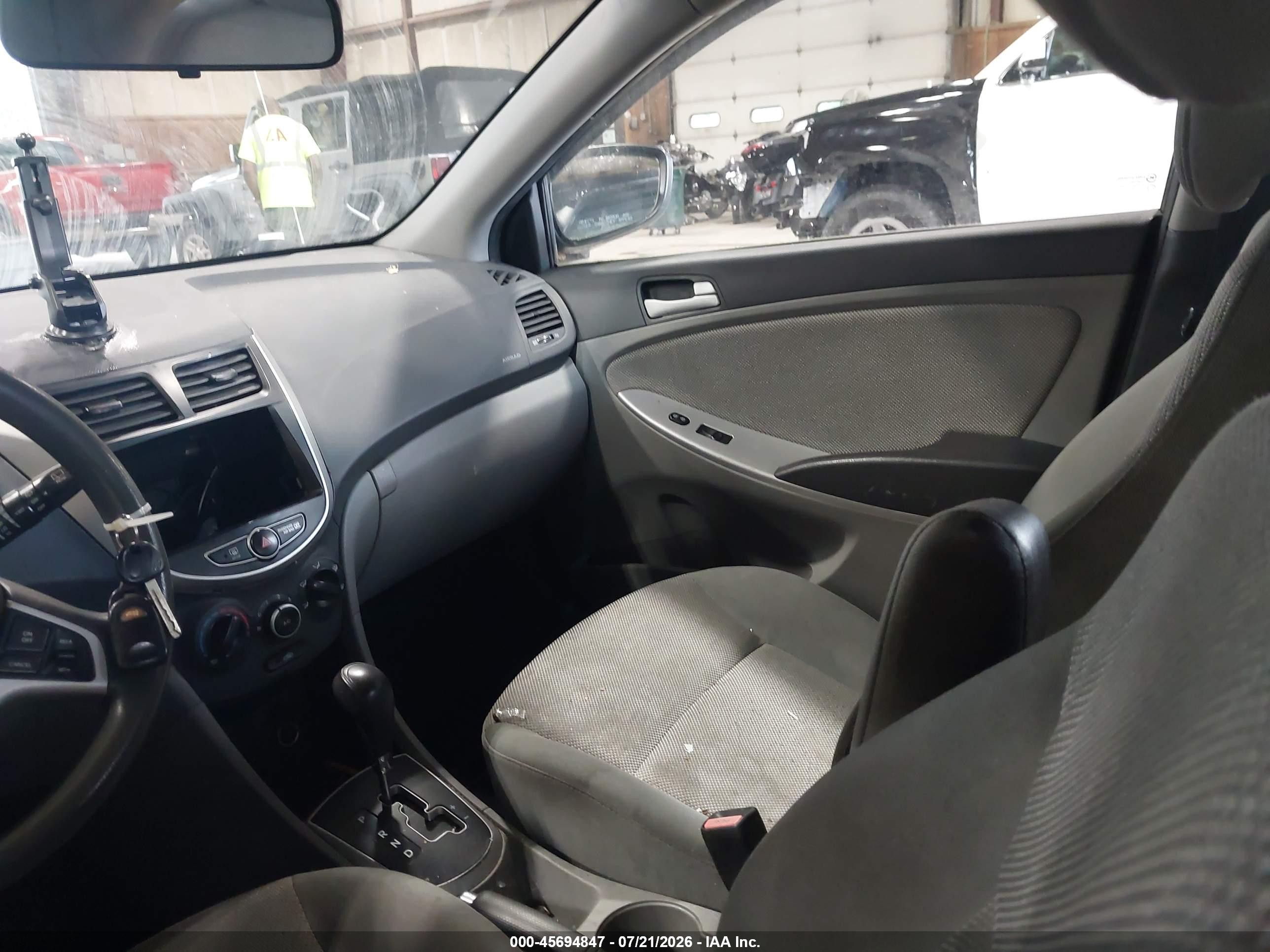 2012 Hyundai Accent Gs Black vin: KMHCT5AE5CU058688