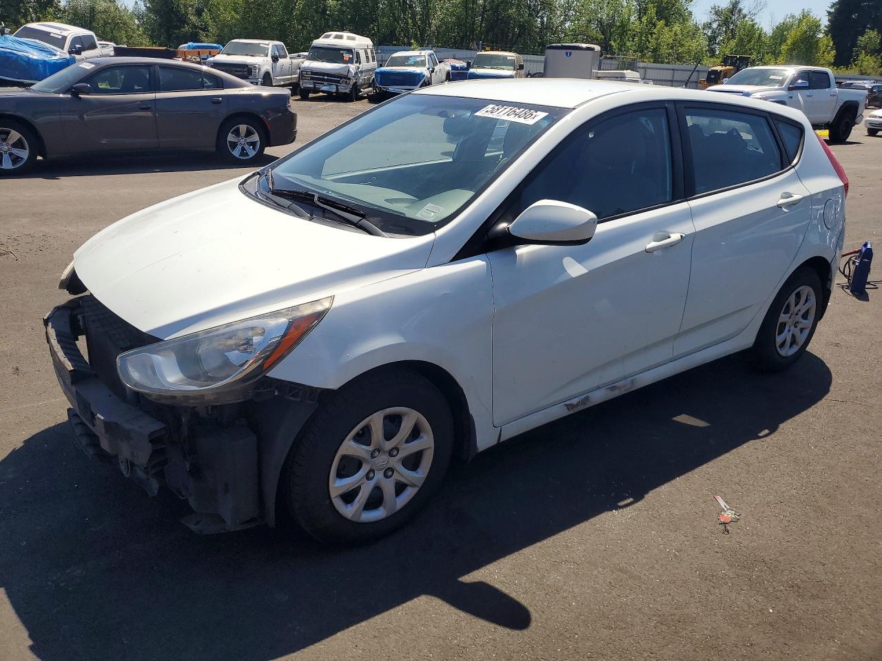 2013 Hyundai Accent Gs Белый vin: KMHCT5AE5DU063553